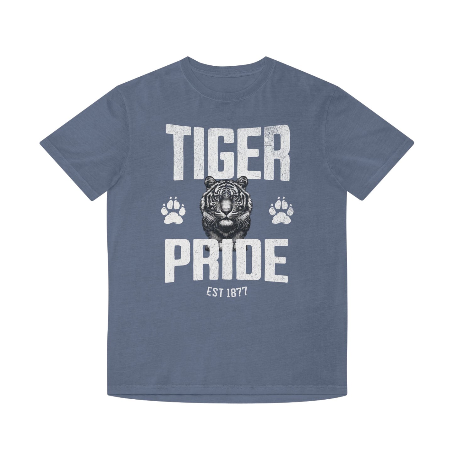 Tiger Pride Tigerhead Women's Gray Mineral Vintage T-Shirt - Thee Shirts