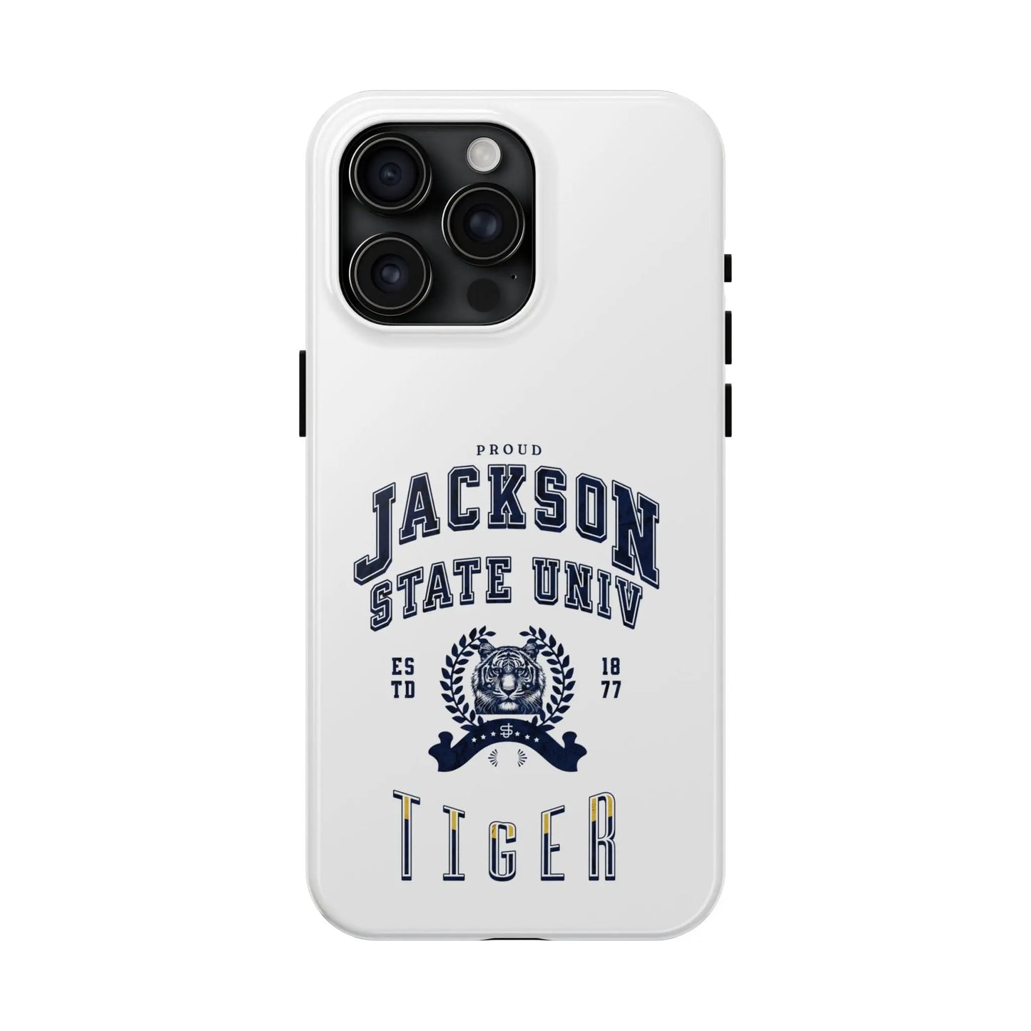 Proud Jackson State Univ Tiger Navy - White Case Printify