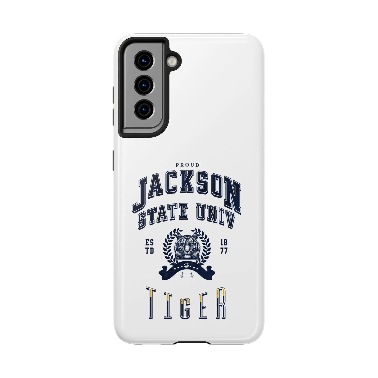 Proud Jackson State Univ Tiger Navy - White Case Printify