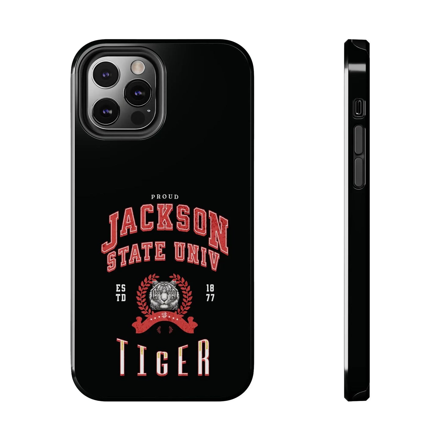 Proud Jackson State Univ Tiger Red - Black Case Printify