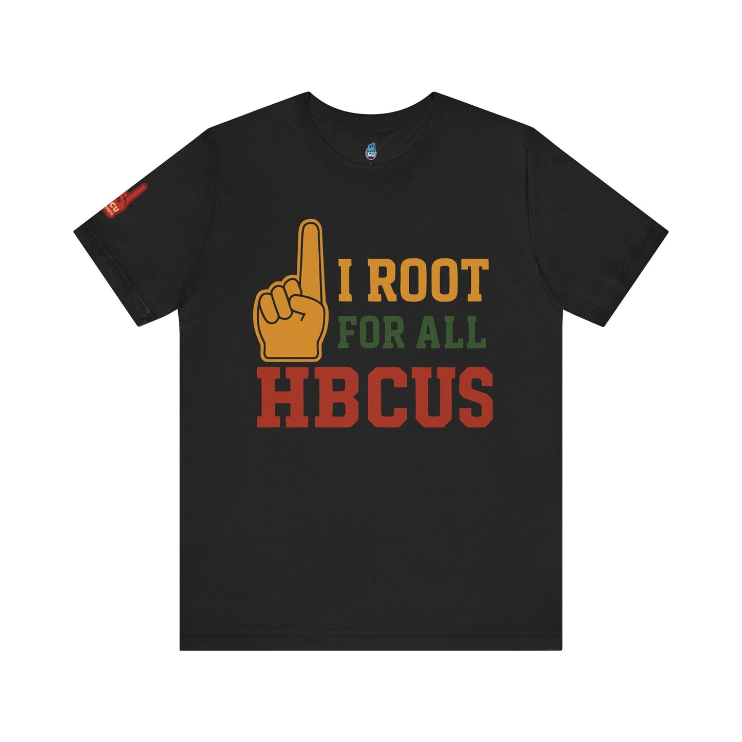 I Root for All HBCUS Foam Hand Jersey Short Sleeve Tee Printify