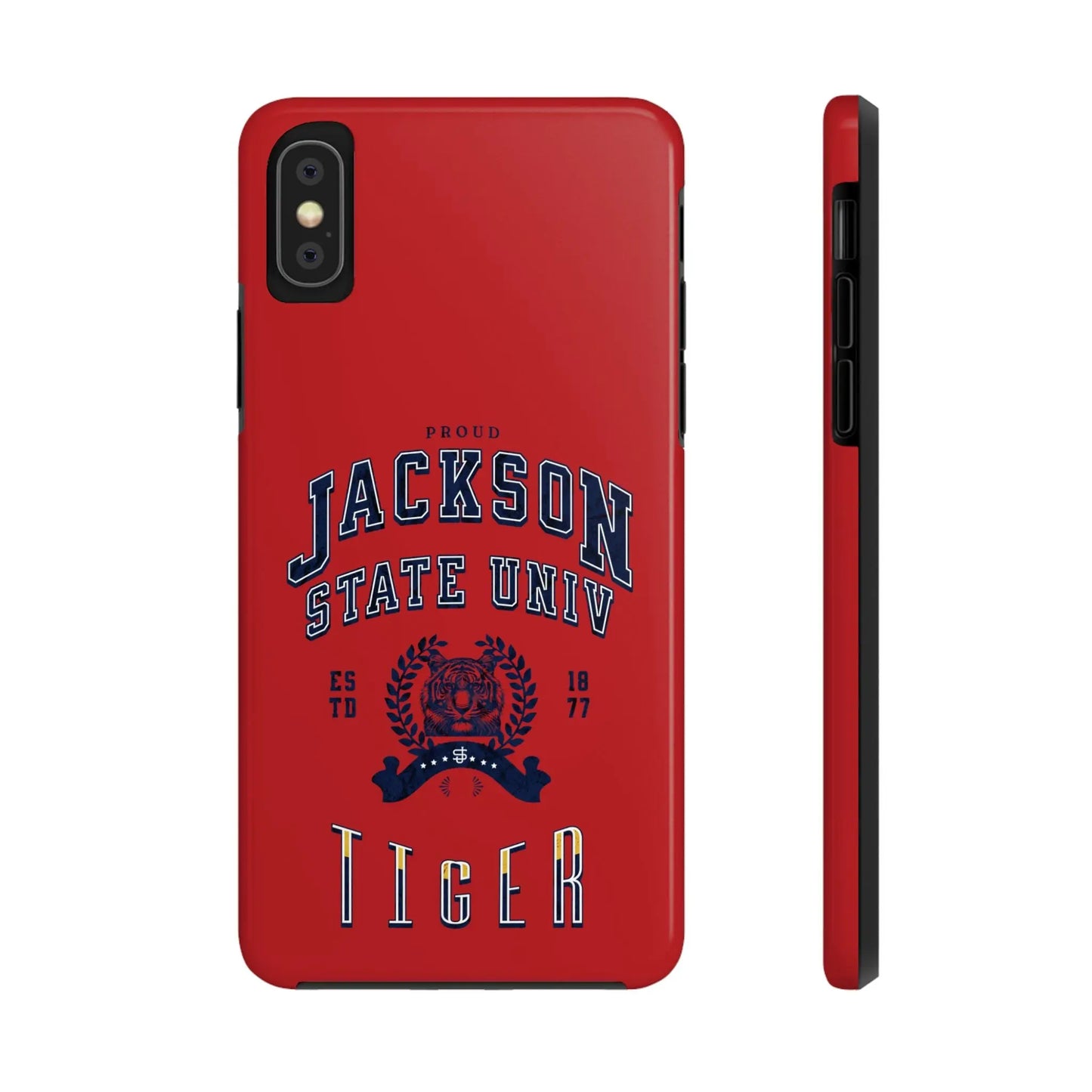 Proud Jackson State Univ Tiger Navy - Red Case Printify