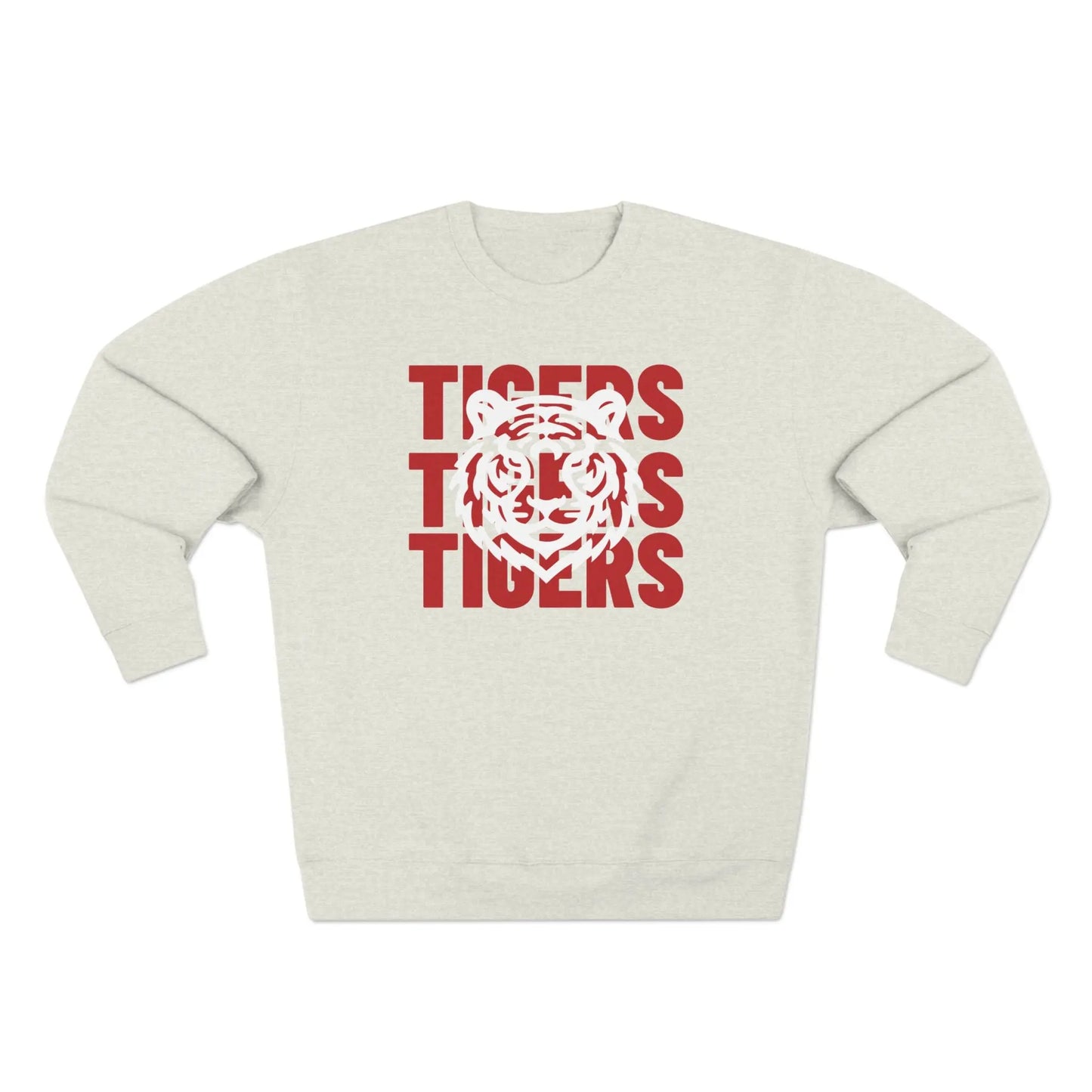 Jackson State Univ Tigers 3X Red Crewneck Sweatshirt Printify