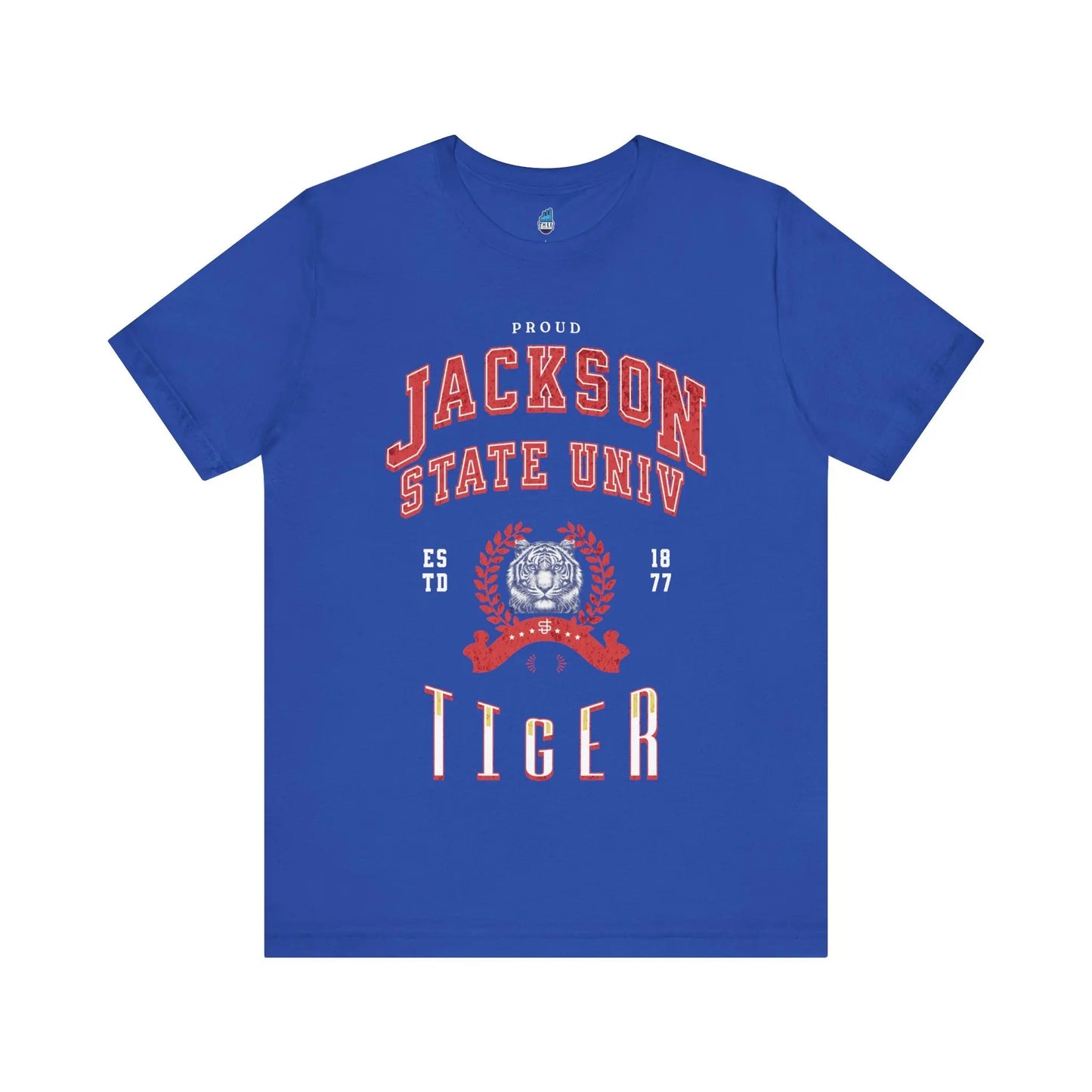Proud Jackson State Univ Tiger Men's Red Jersey Short Sleeve Tee Printify