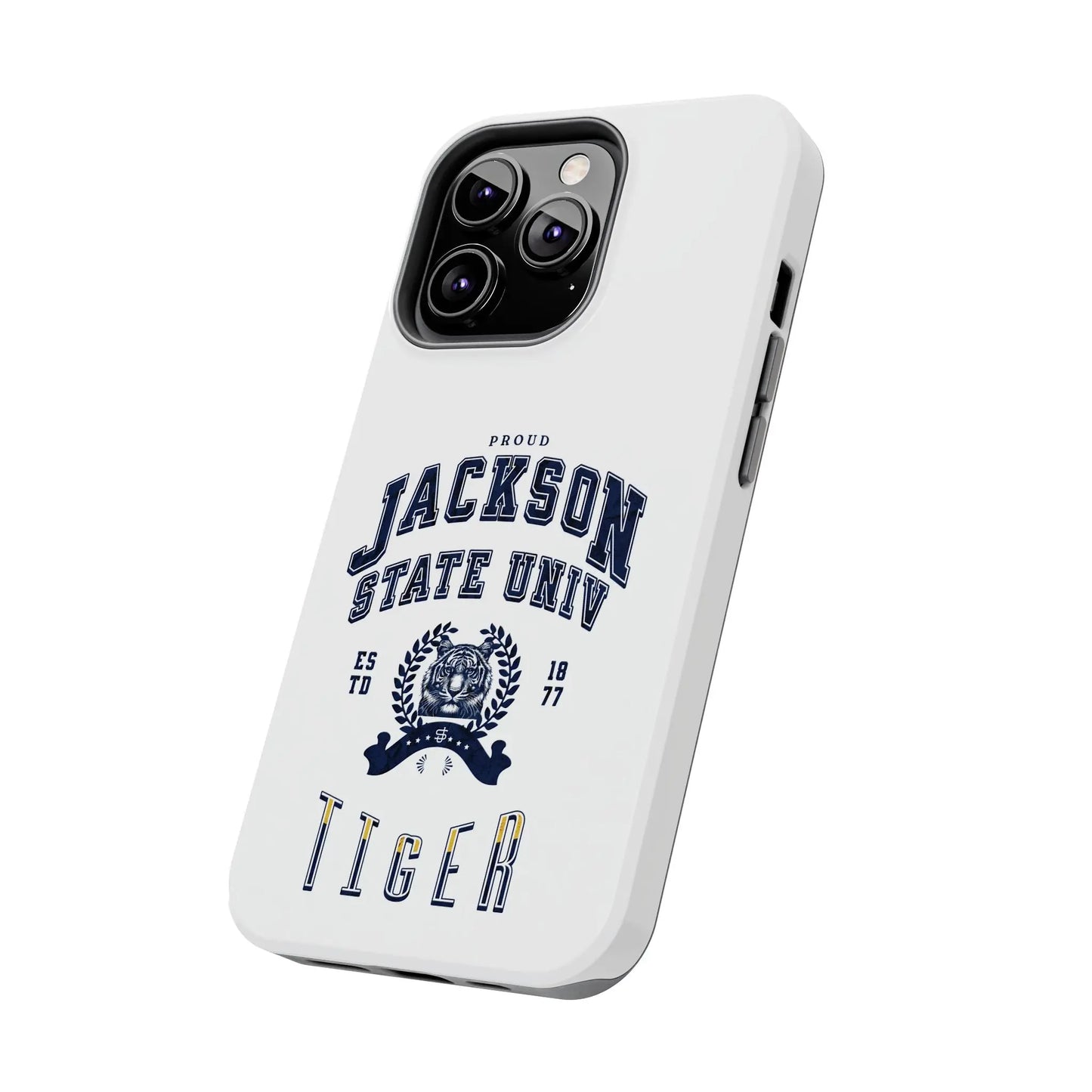 Proud Jackson State Univ Tiger Navy - White Case Printify