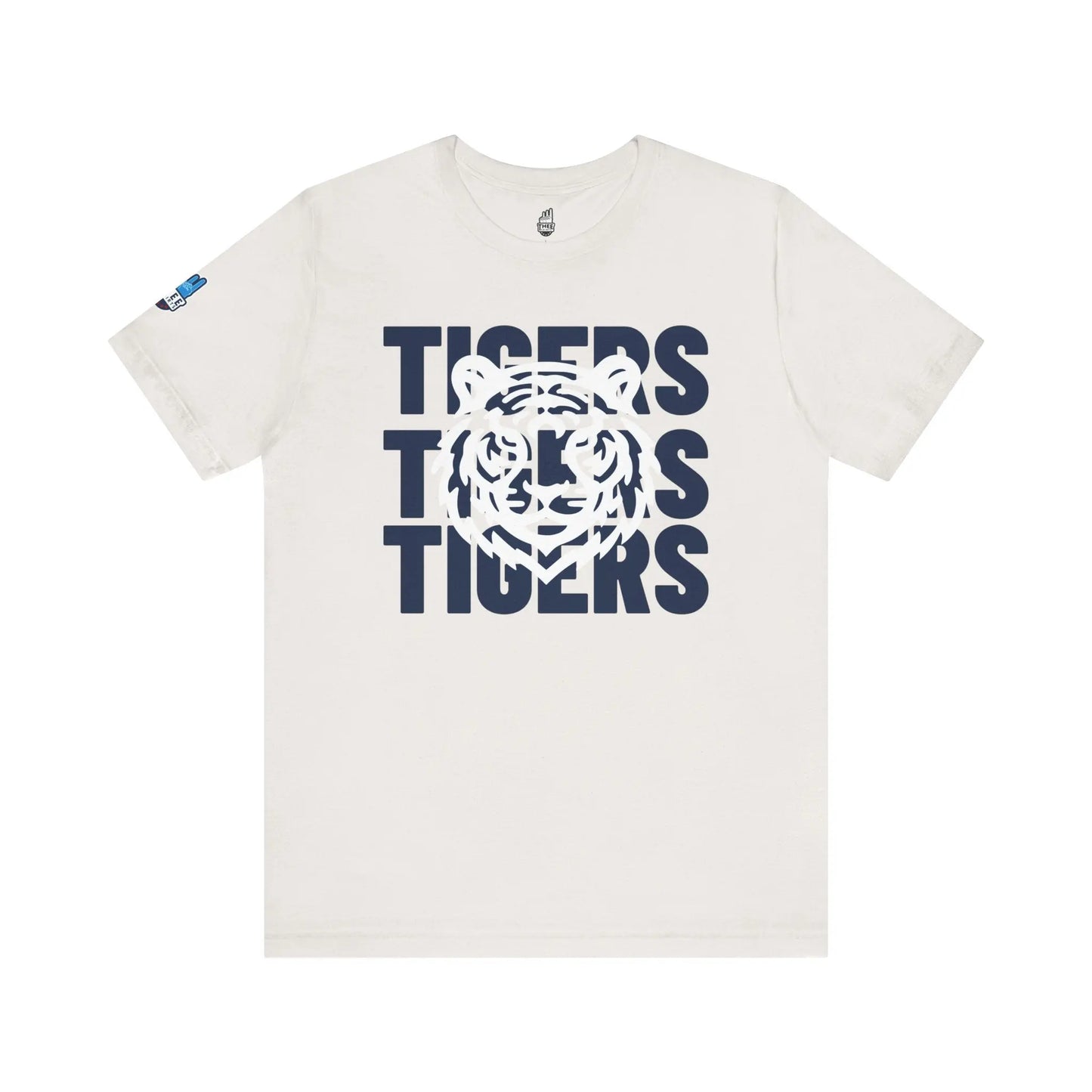 Jackson State Univ Tigers 3X Navy Jersey Short Sleeve Tee Printify