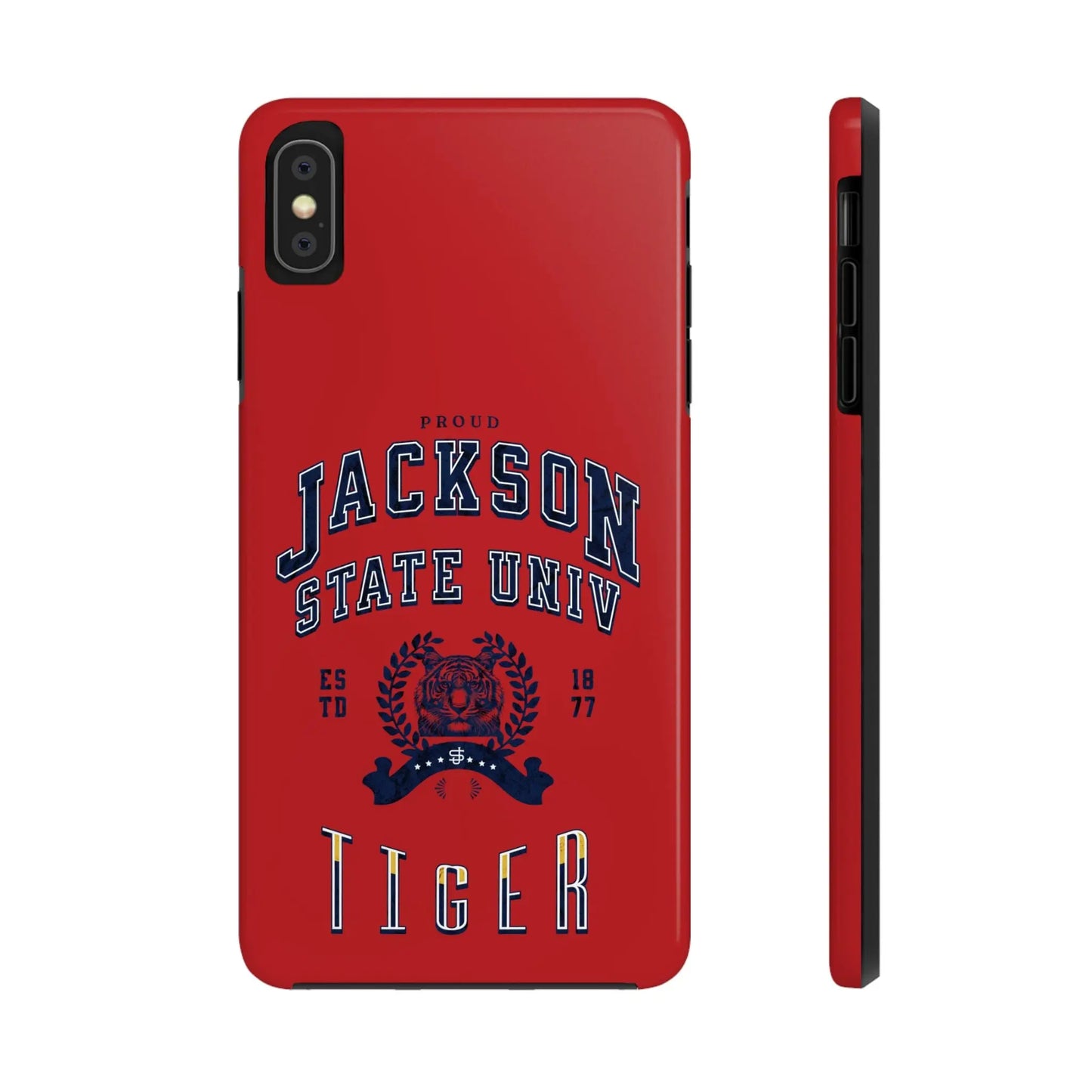 Proud Jackson State Univ Tiger Navy - Red Case Printify