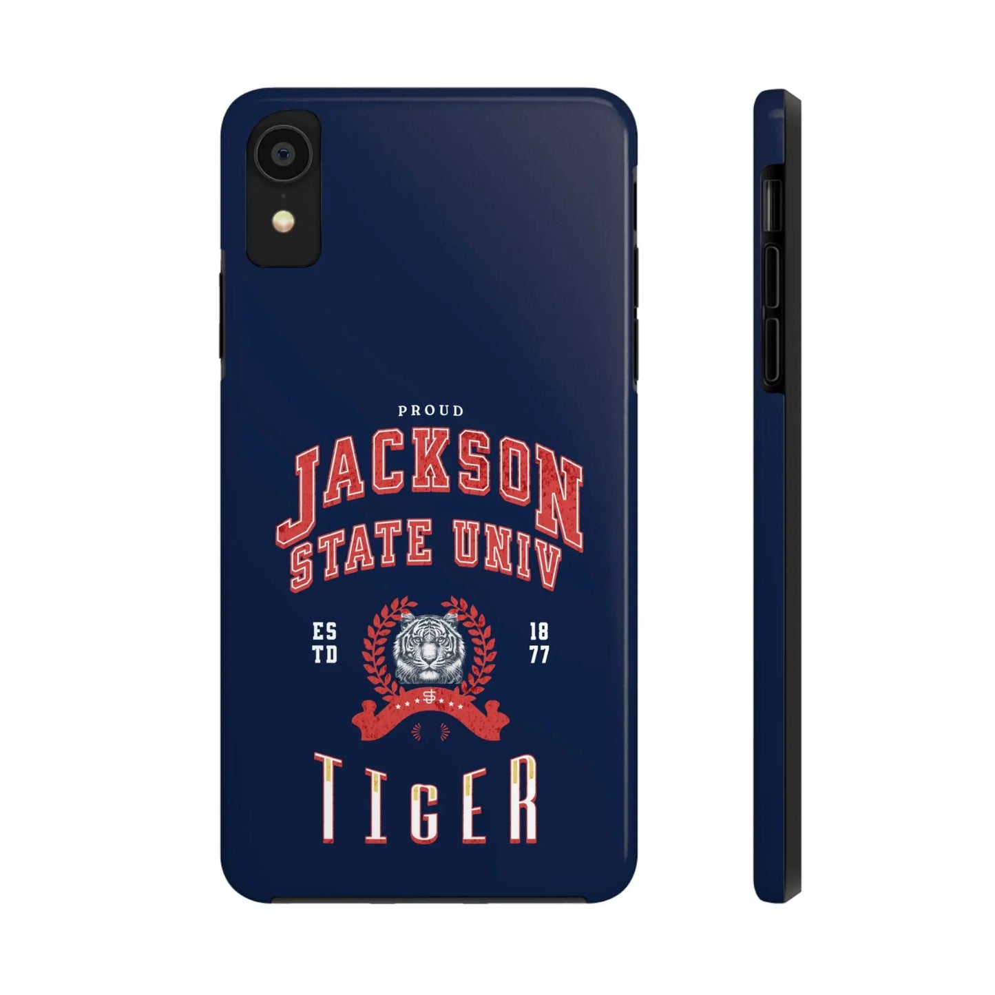 Proud Jackson State Univ Tiger Red - Navy Case Printify