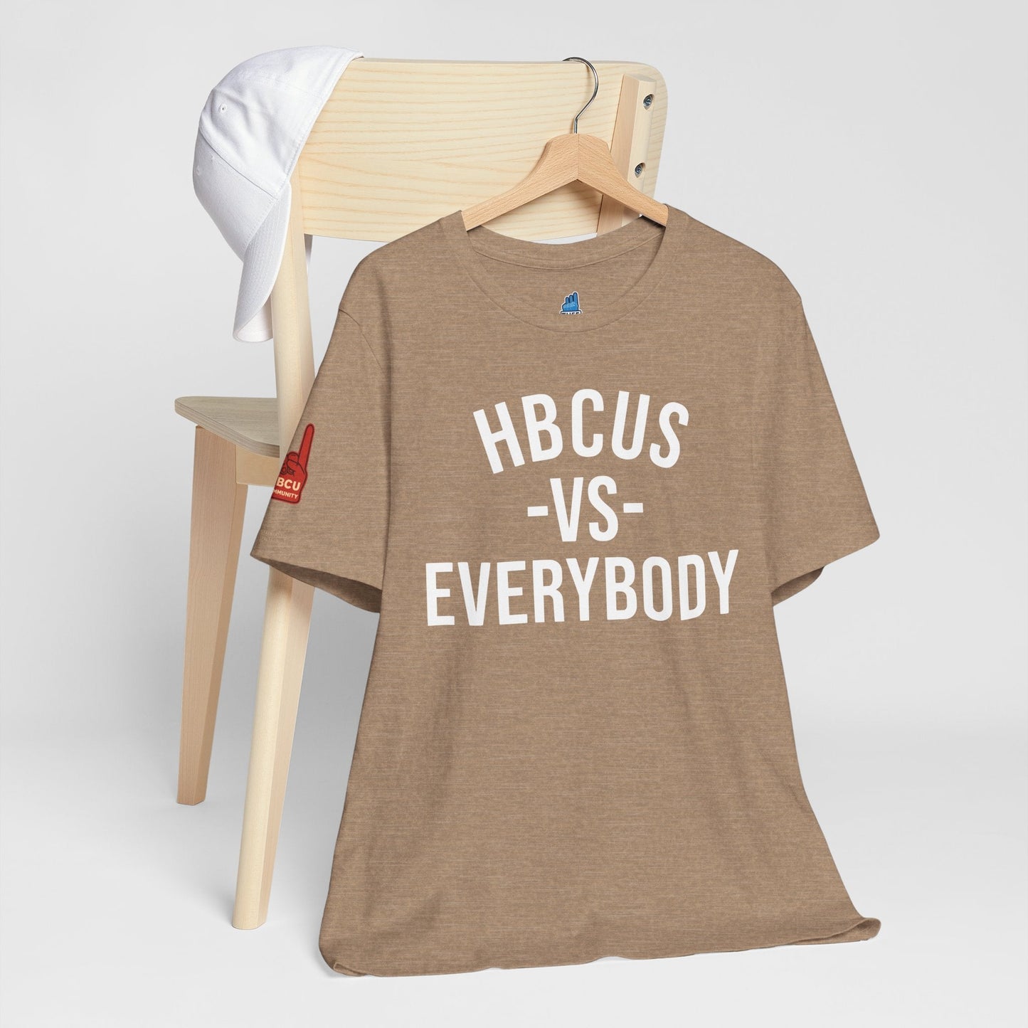 HBCUS vs Everybody Black Font Jersey Short Sleeve Tee Printify