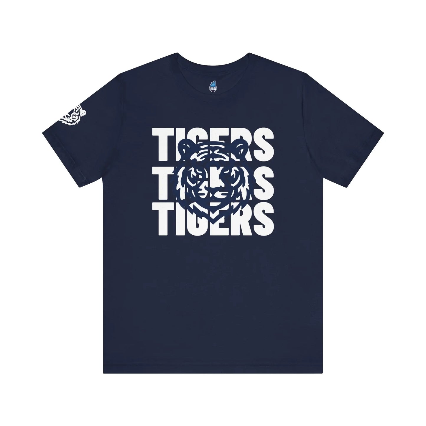 Jackson State Univ Tigers 3X White Jersey Short Sleeve Tee Printify