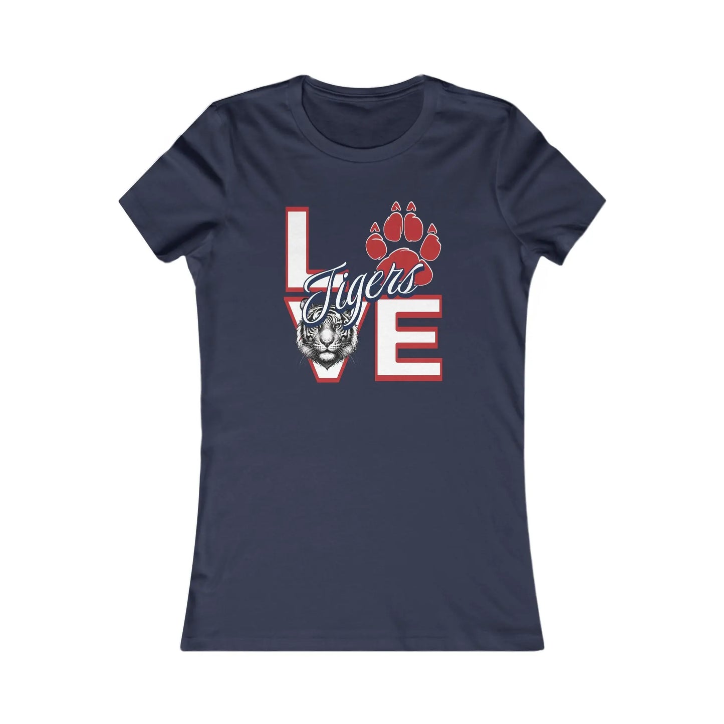 Love Tigers Varsity Women's Black Favorite Tee Printify