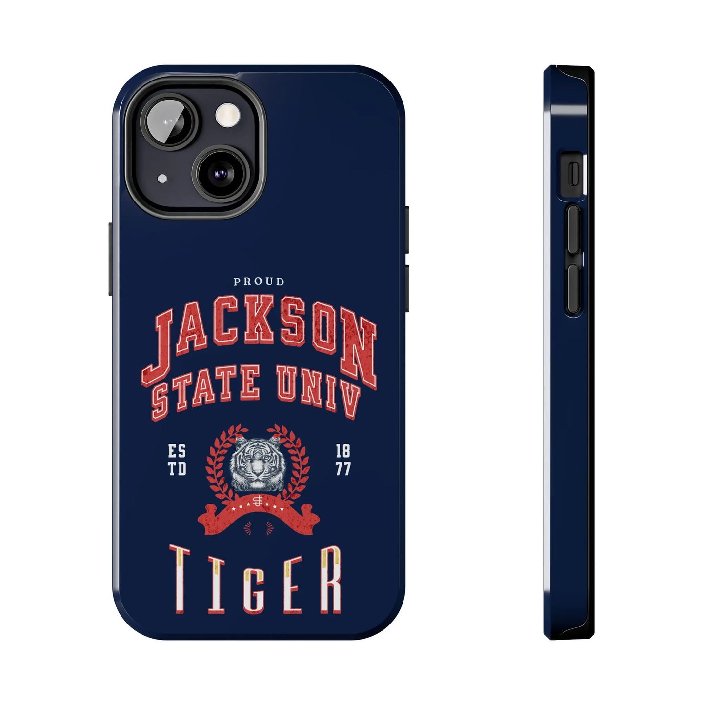 Proud Jackson State Univ Tiger Red - Navy Case Printify