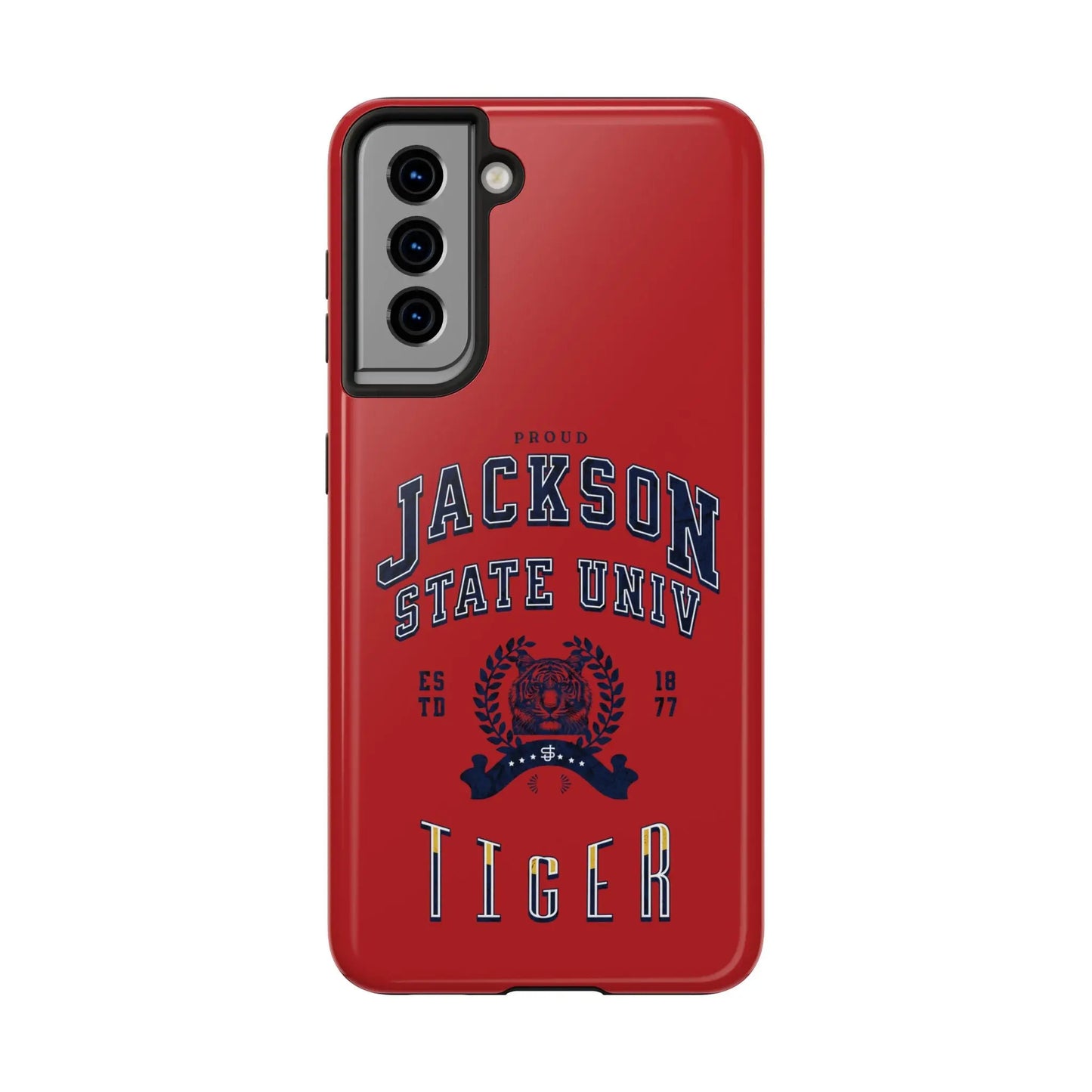 Proud Jackson State Univ Tiger Navy - Red Case Printify