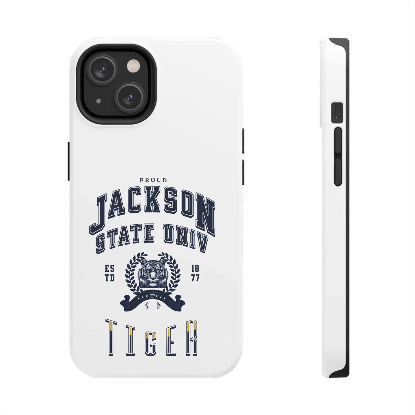 Proud Jackson State Univ Tiger Navy - White Case Printify
