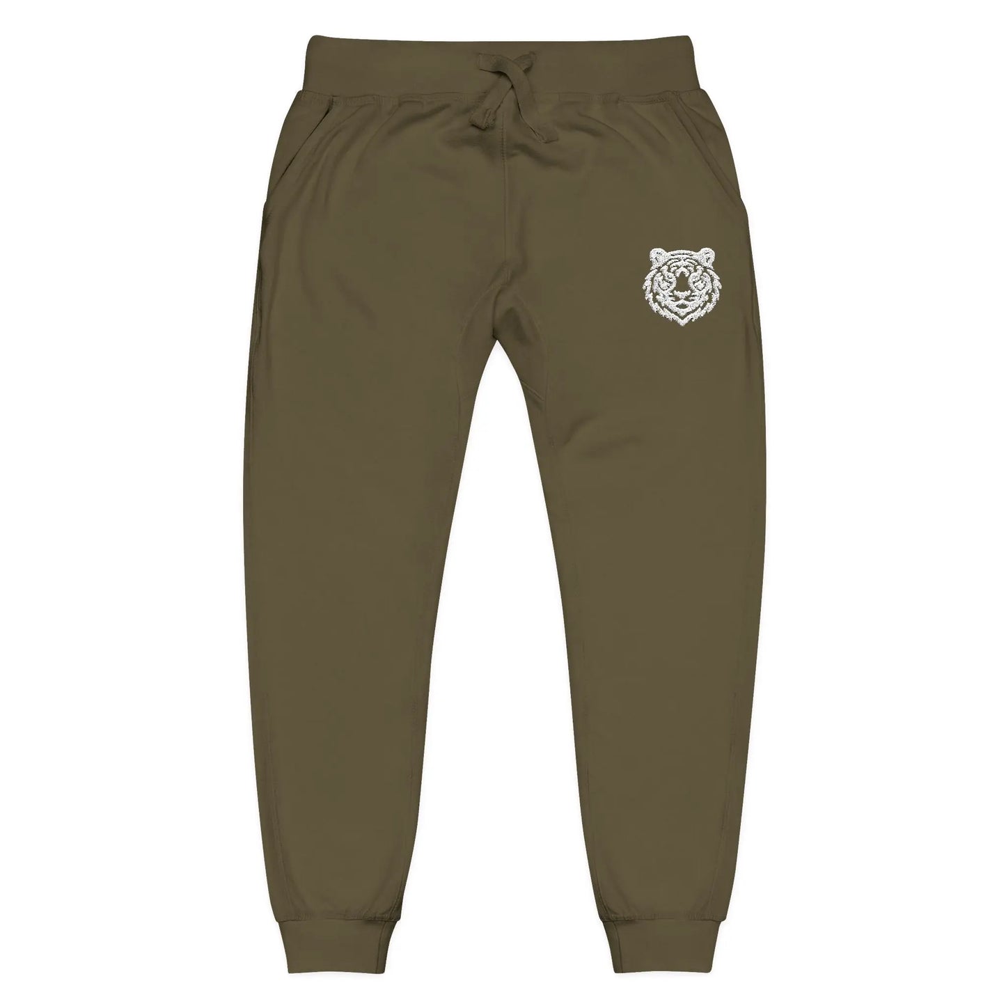 Tigershead Women's White Lightweight Fleece Sweatpants Printify