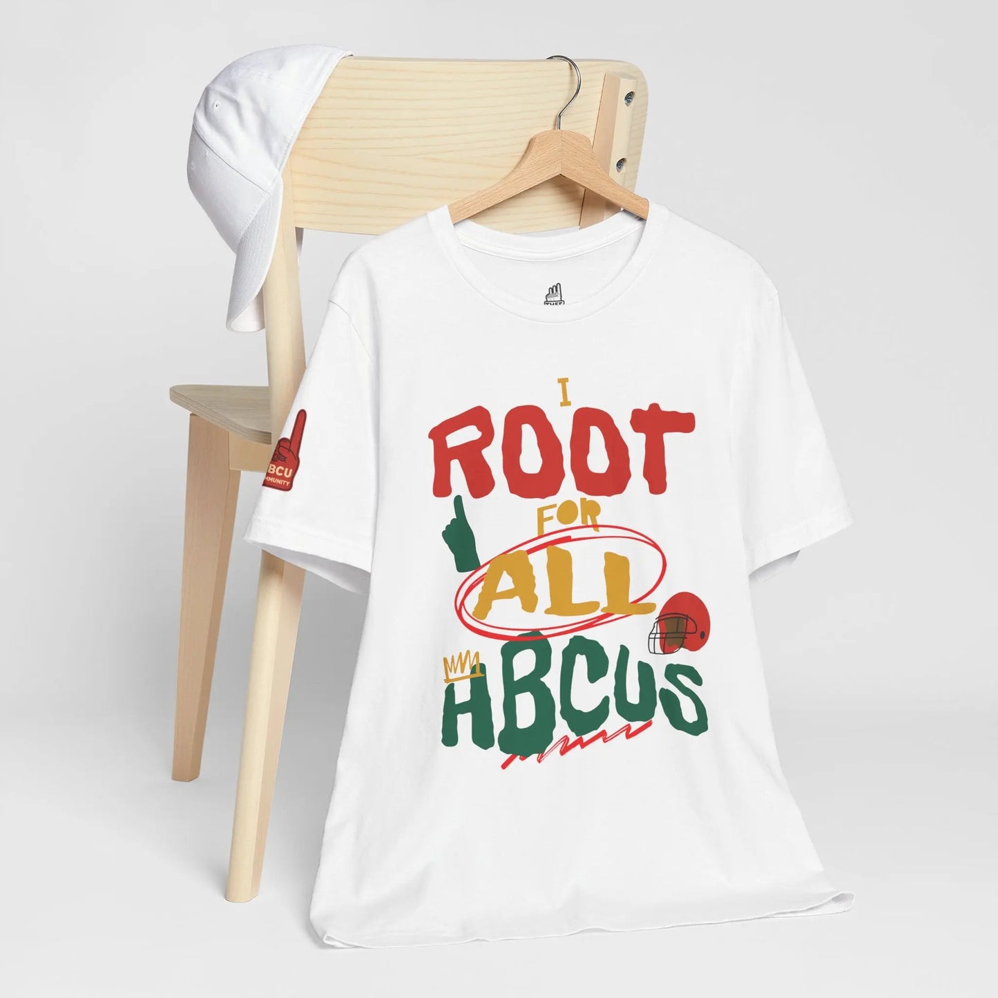 I Root For All HBCUs White Jersey Short Sleeve Tee Printify