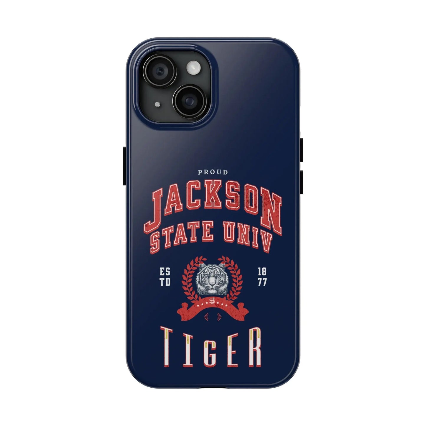 Proud Jackson State Univ Tiger Red - Navy Case Printify