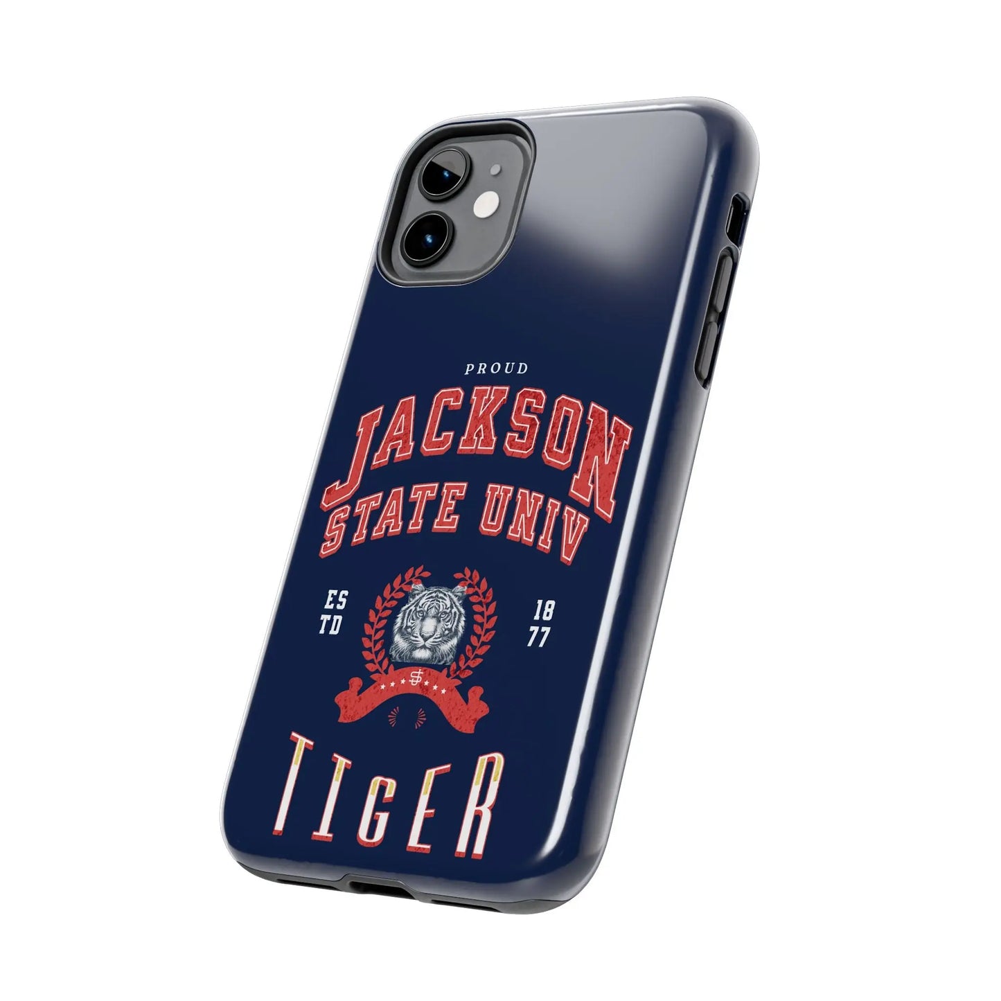 Proud Jackson State Univ Tiger Red - Navy Case Printify