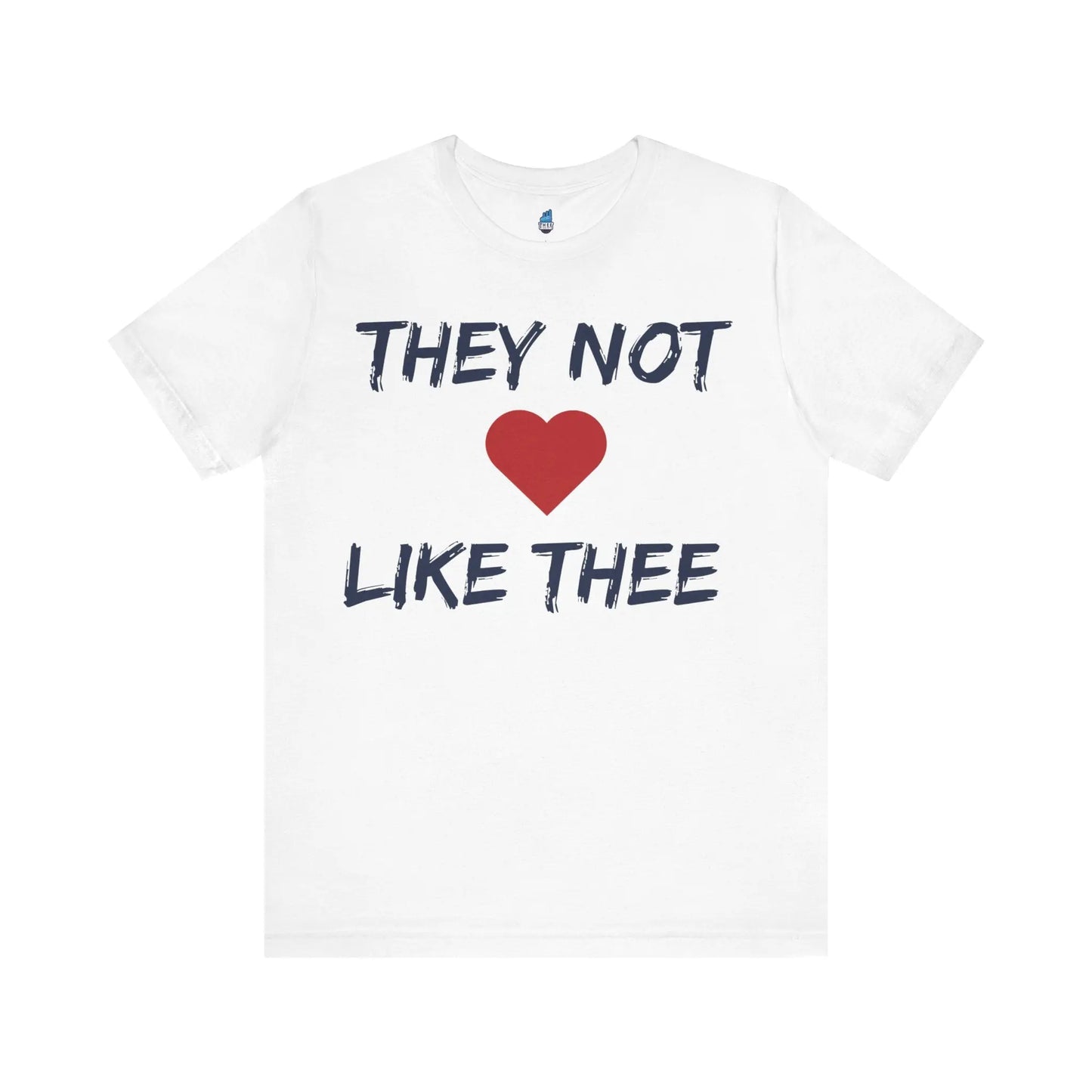 They Not Like Thee Men's Navy Jersey Short Sleeve Tee Printify