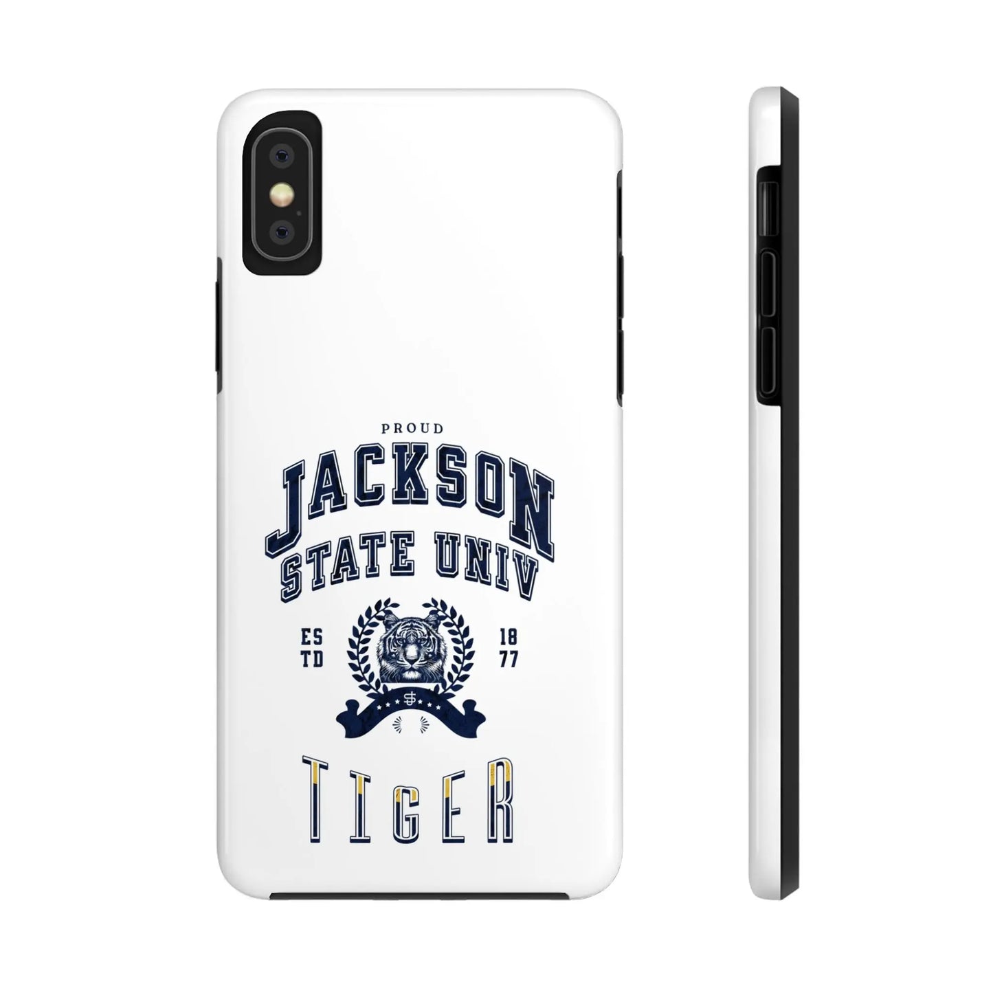 Proud Jackson State Univ Tiger Navy - White Case Printify