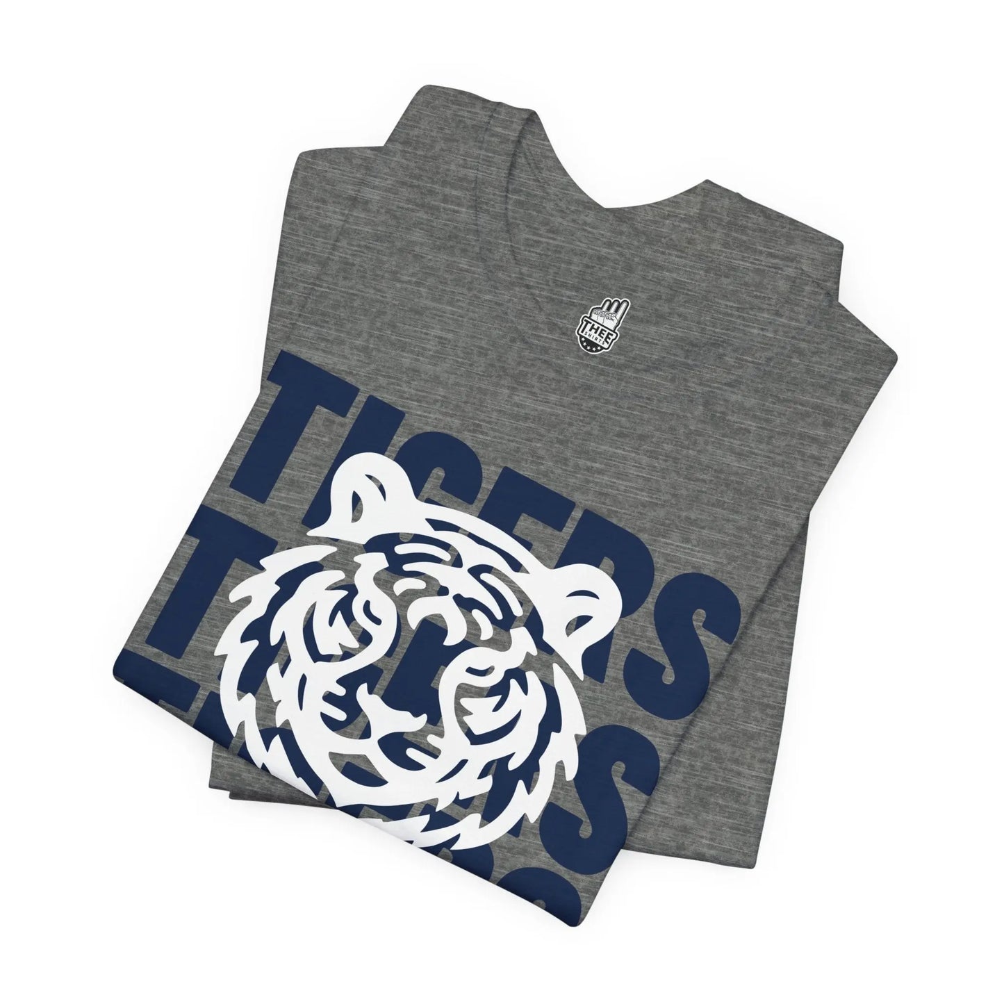 Jackson State Univ Tigers 3X Navy Jersey Short Sleeve Tee Printify