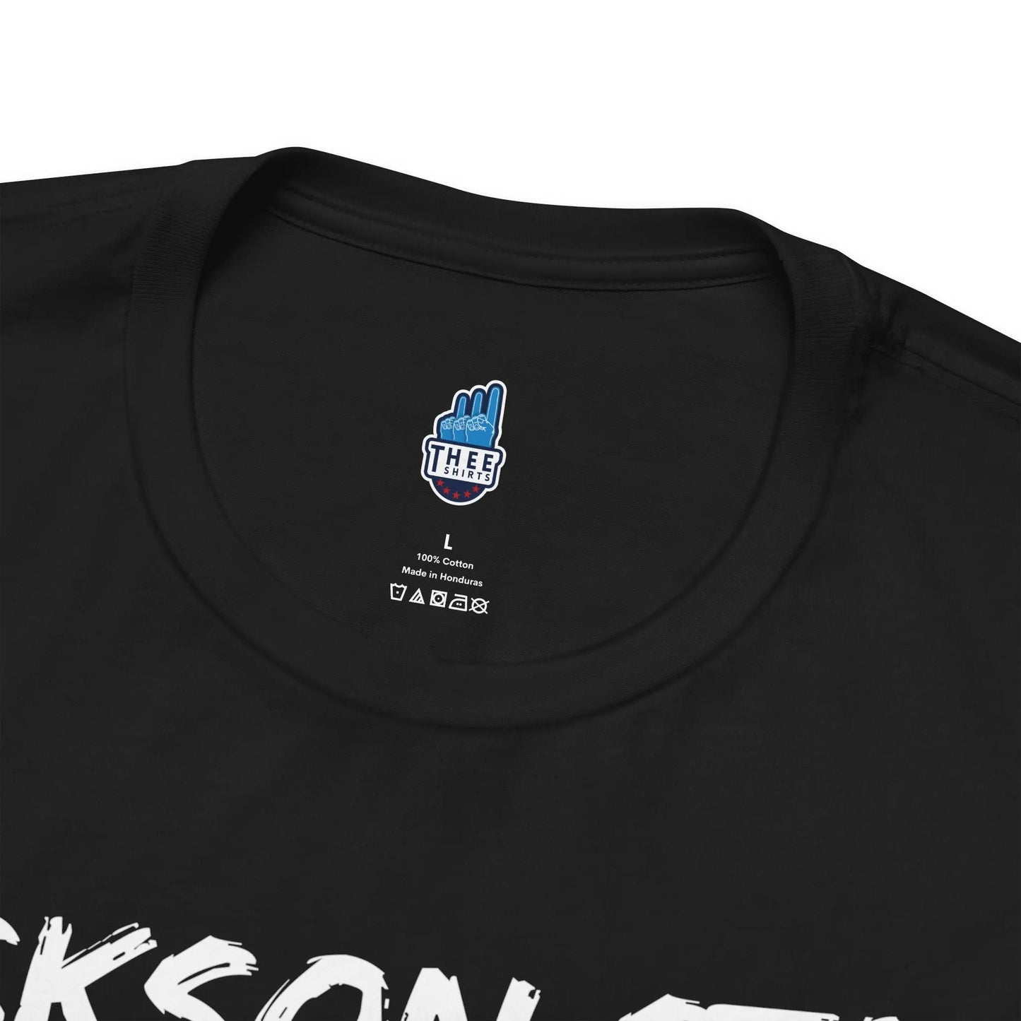 Jackson State This, Jackson State That White Red Block Men's Jersey Short Sleeve Tee Printify