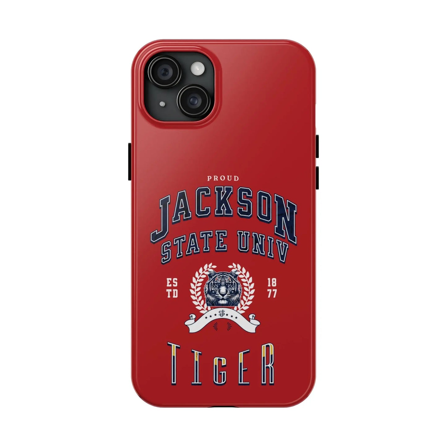 Proud Jackson State Univ Tiger White - Red Case Printify