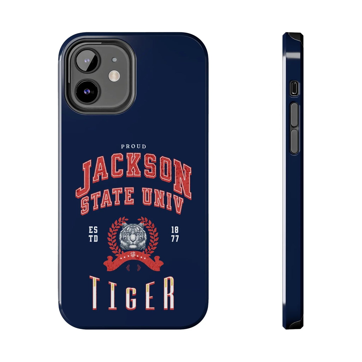 Proud Jackson State Univ Tiger Red - Navy Case Printify