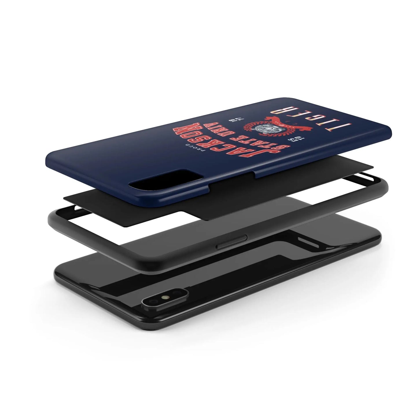 Proud Jackson State Univ Tiger Red - Navy Case Printify
