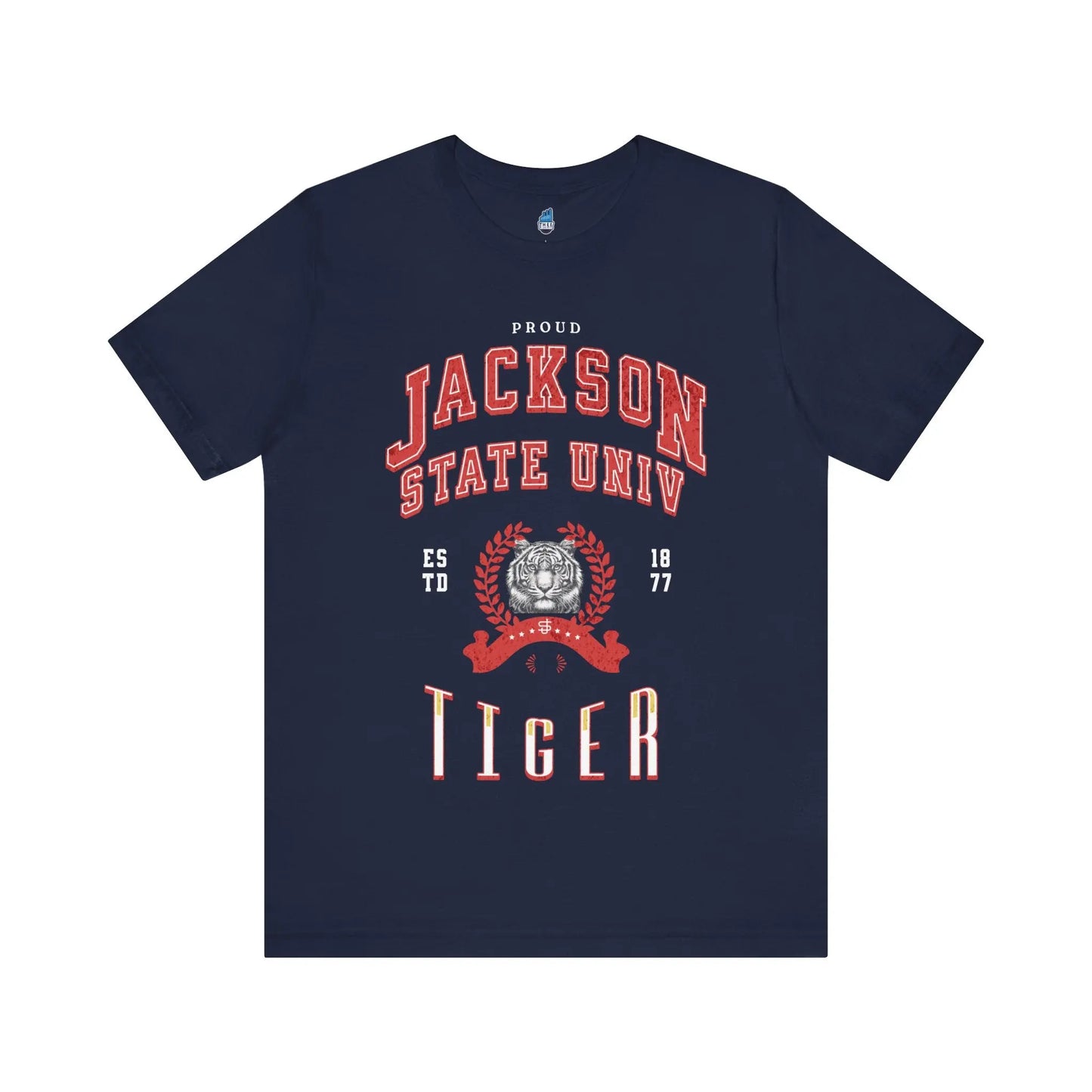 Proud Jackson State Univ Tiger Men's Red Jersey Short Sleeve Tee Printify