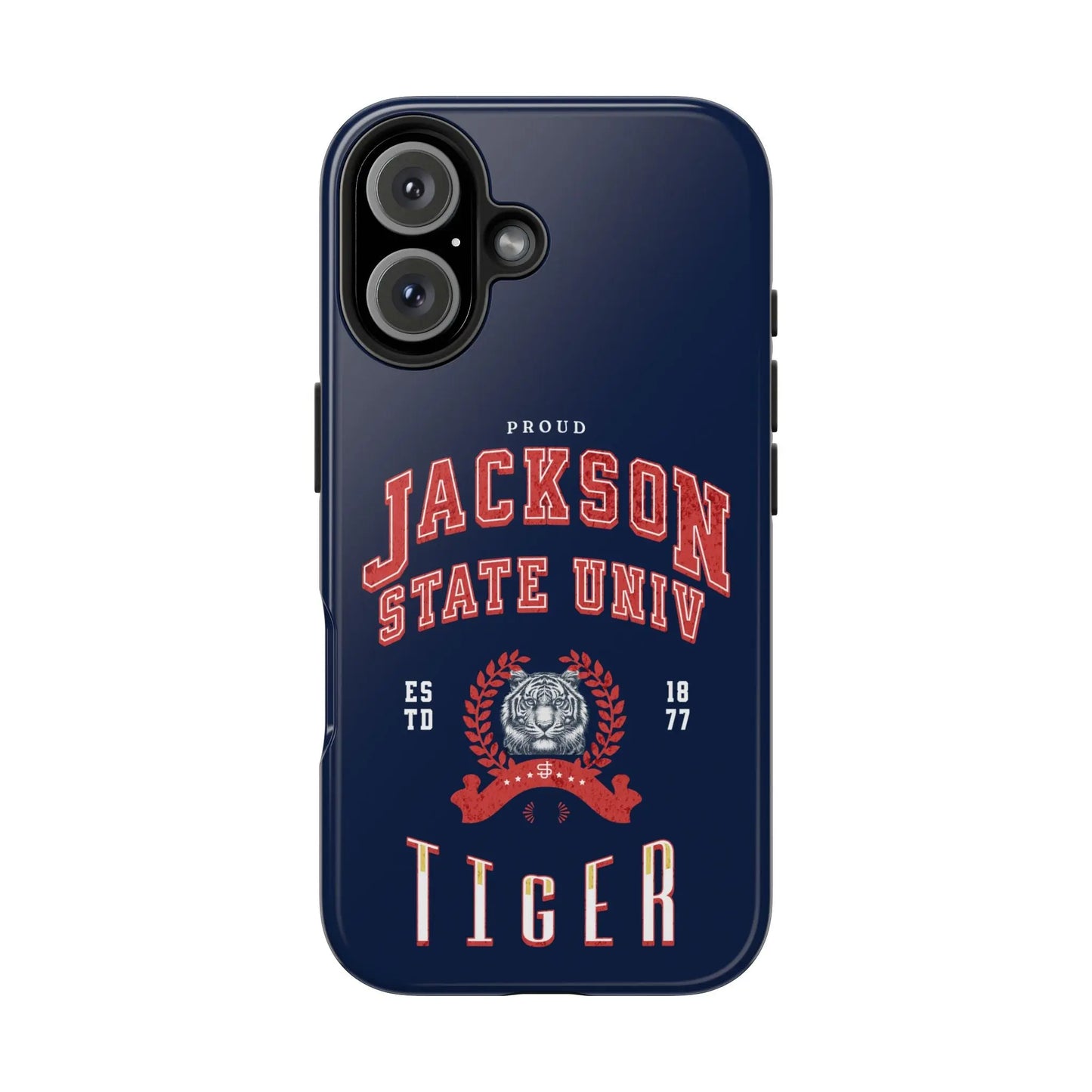 Proud Jackson State Univ Tiger Red - Navy Case Printify