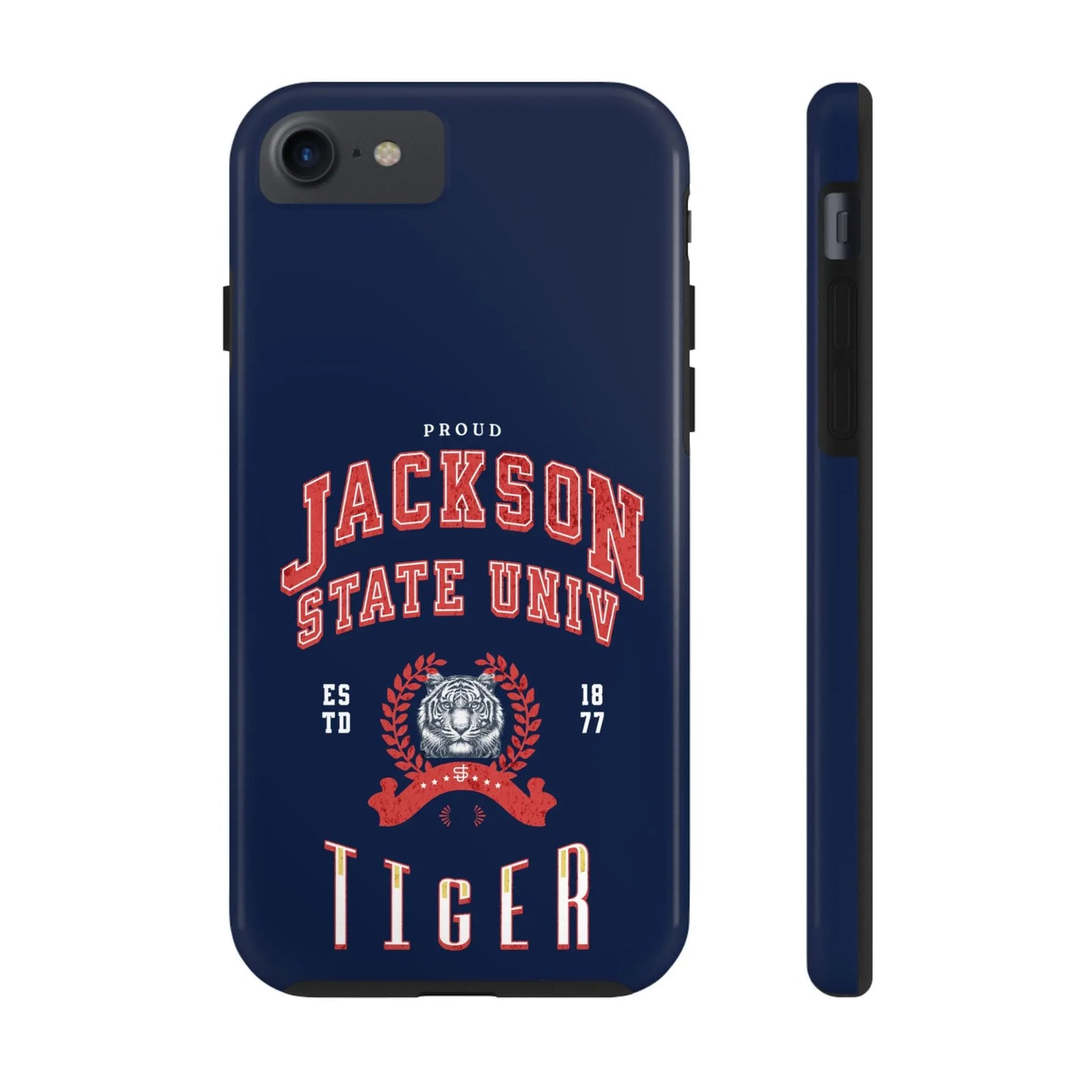 Proud Jackson State Univ Tiger Red - Navy Case Printify