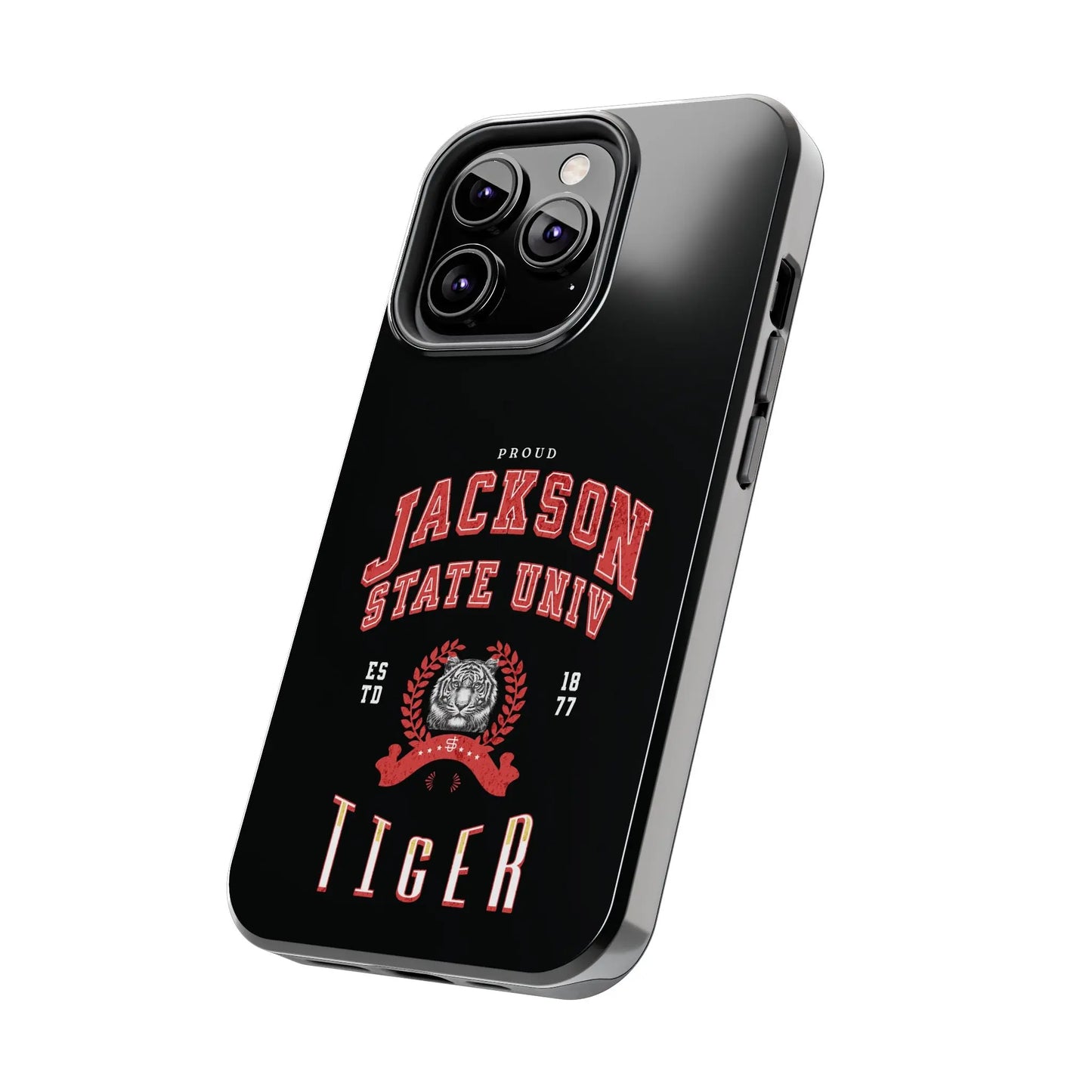 Proud Jackson State Univ Tiger Red - Black Case Printify