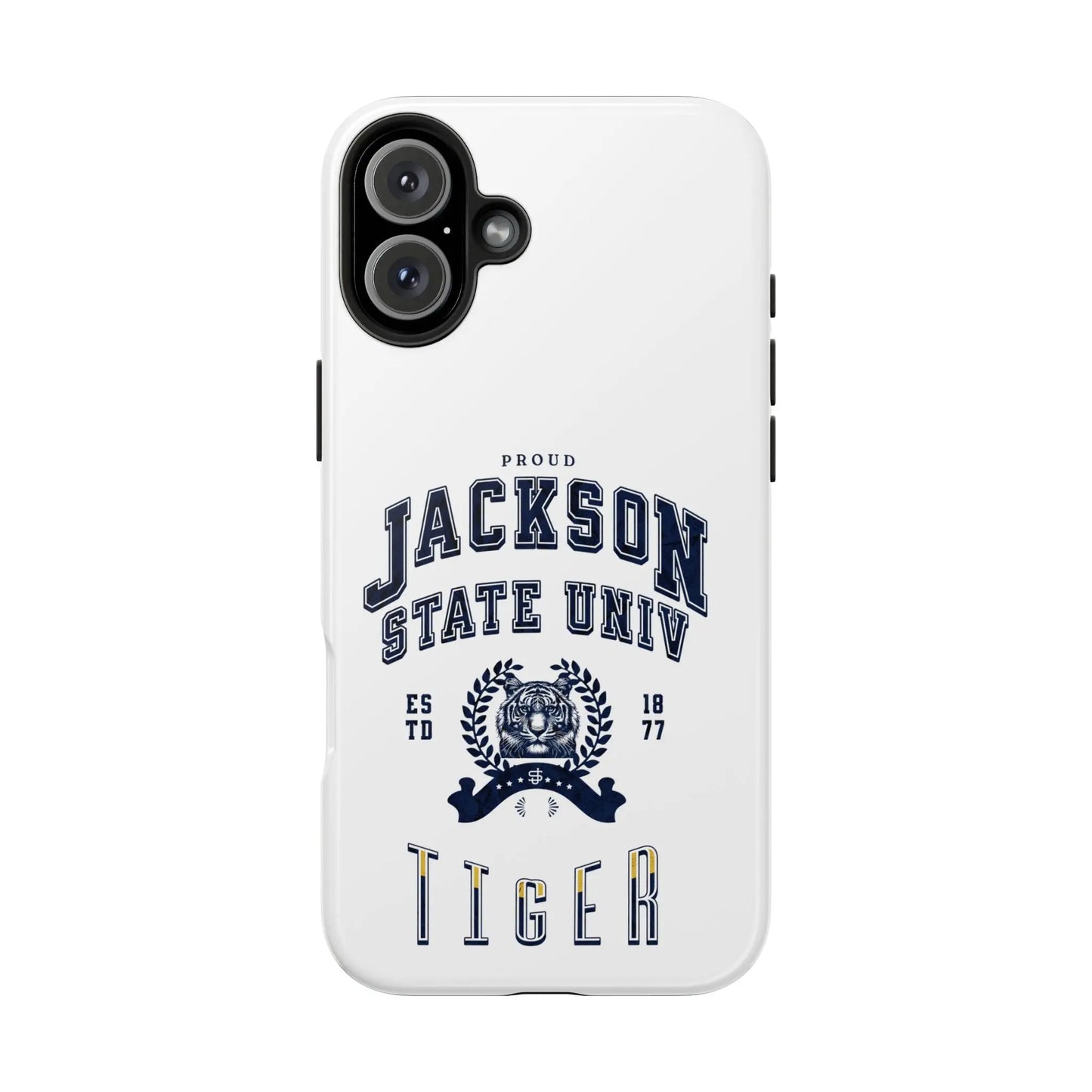 Proud Jackson State Univ Tiger Navy - White Case Printify