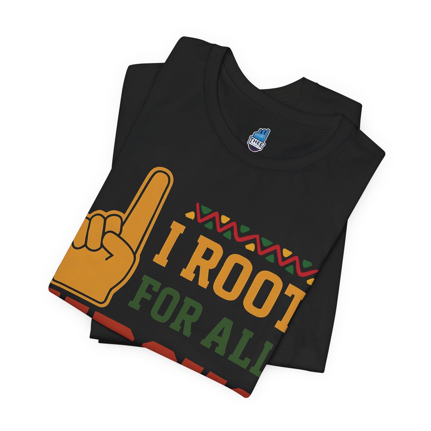 I Root for All HBCUS Foam Hand Print Jersey Short Sleeve Tee Printify
