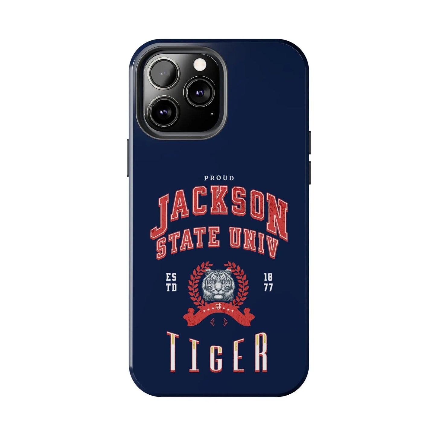 Proud Jackson State Univ Tiger Red - Navy Case Printify