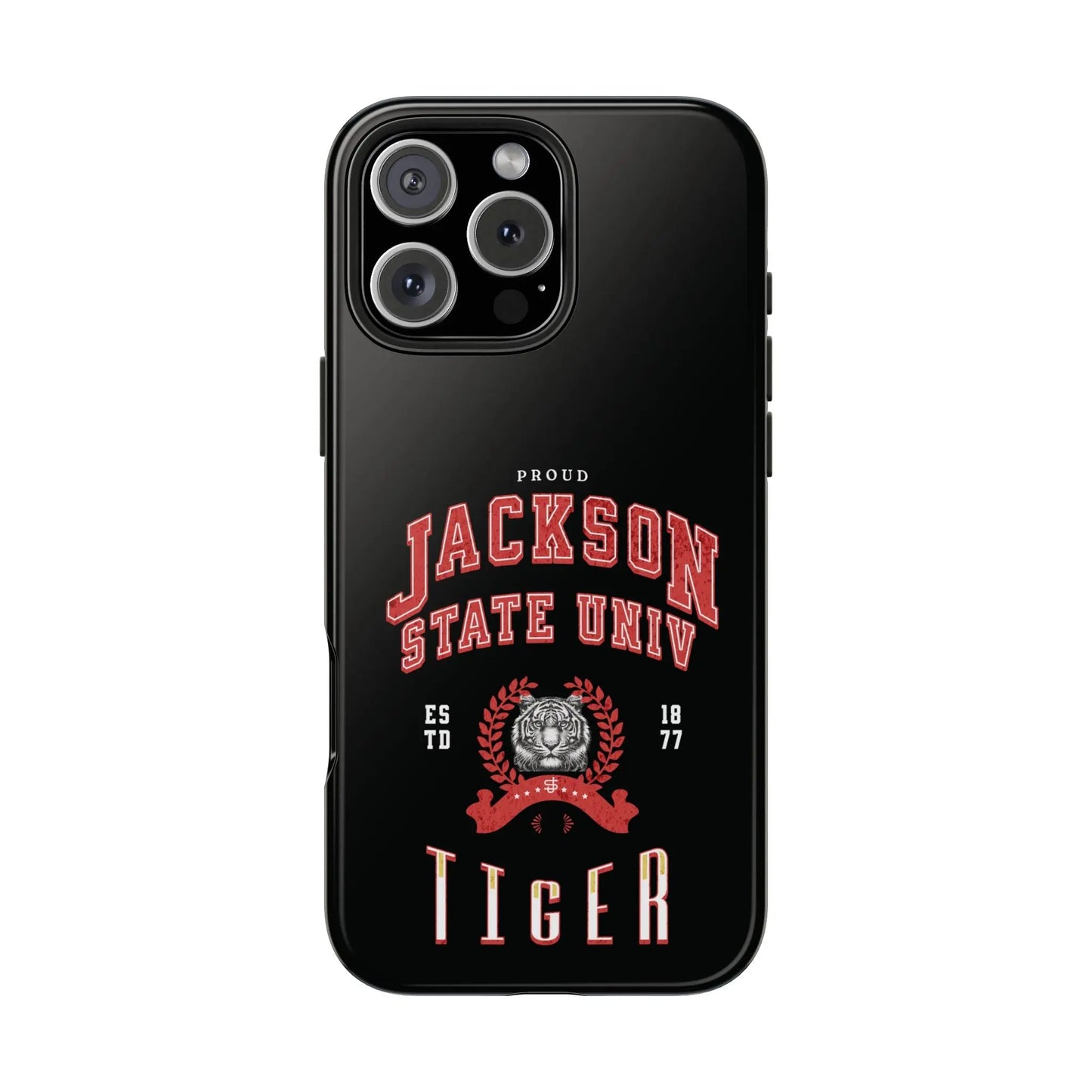 Proud Jackson State Univ Tiger Red - Black Case Printify