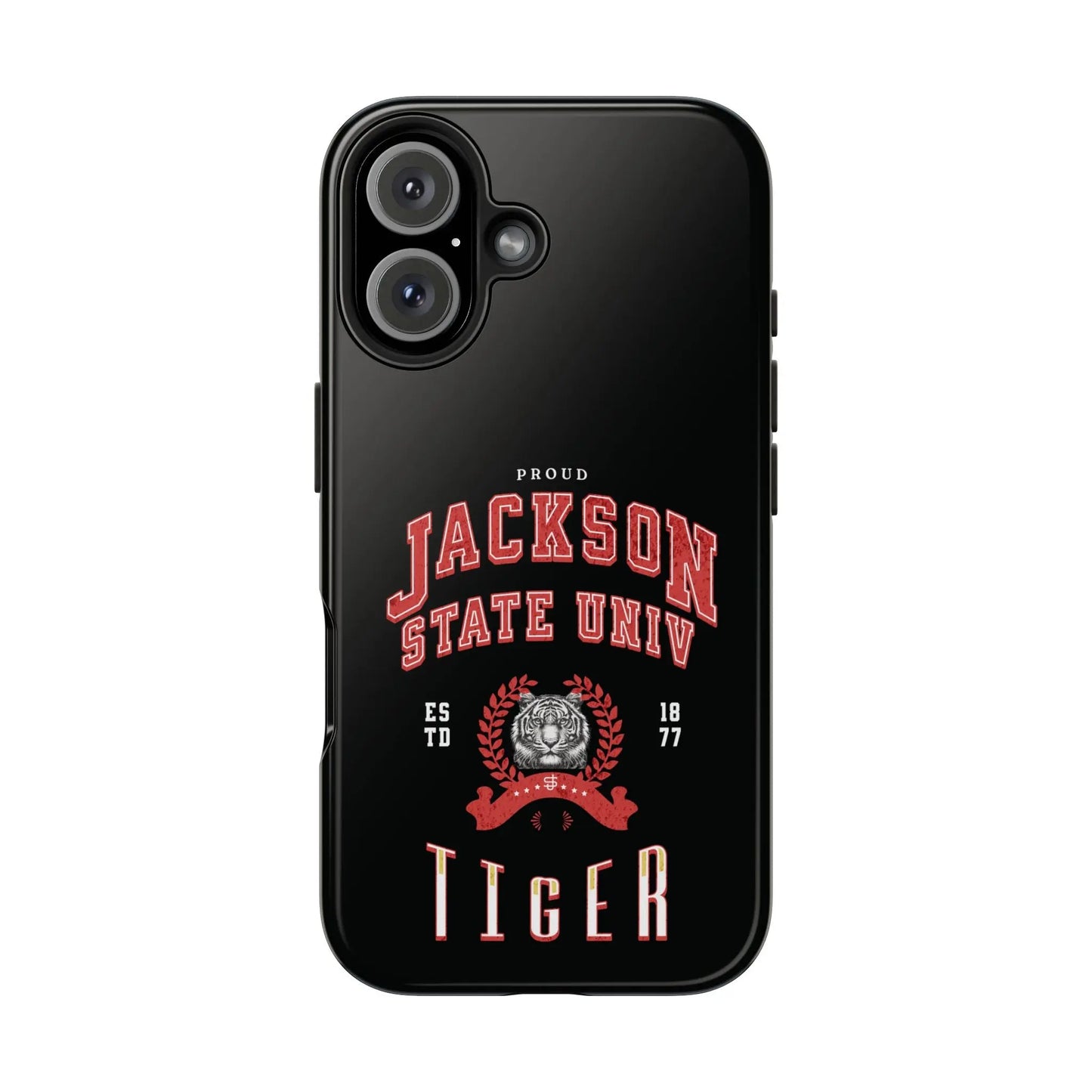 Proud Jackson State Univ Tiger Red - Black Case Printify