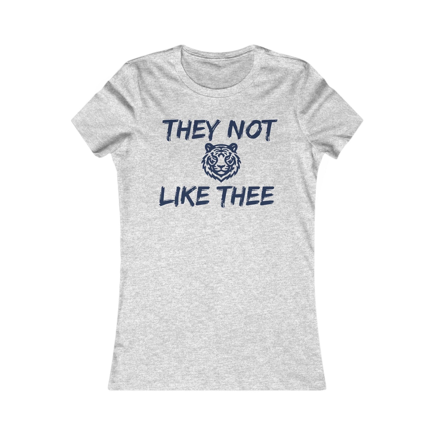 They Not Like Thee Tiger Navy Women's Favorite Tee Printify