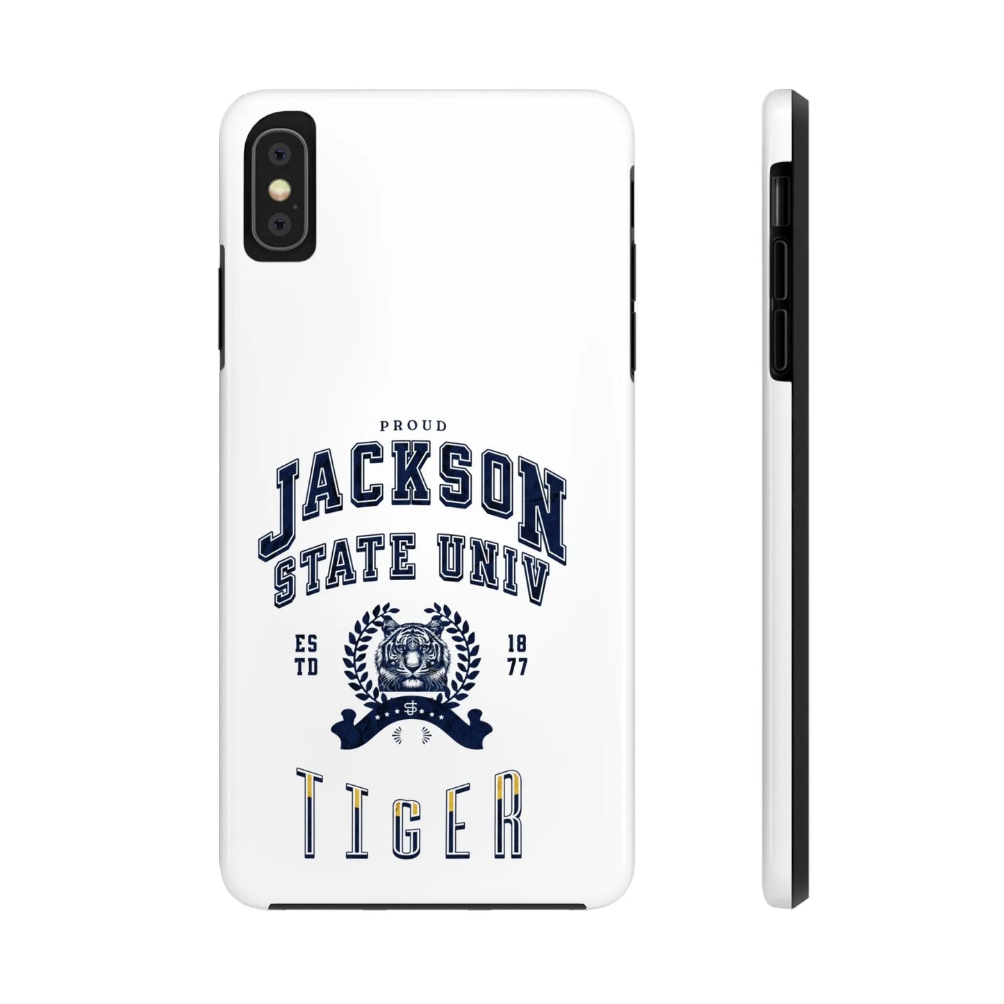 Proud Jackson State Univ Tiger Navy - White Case Printify