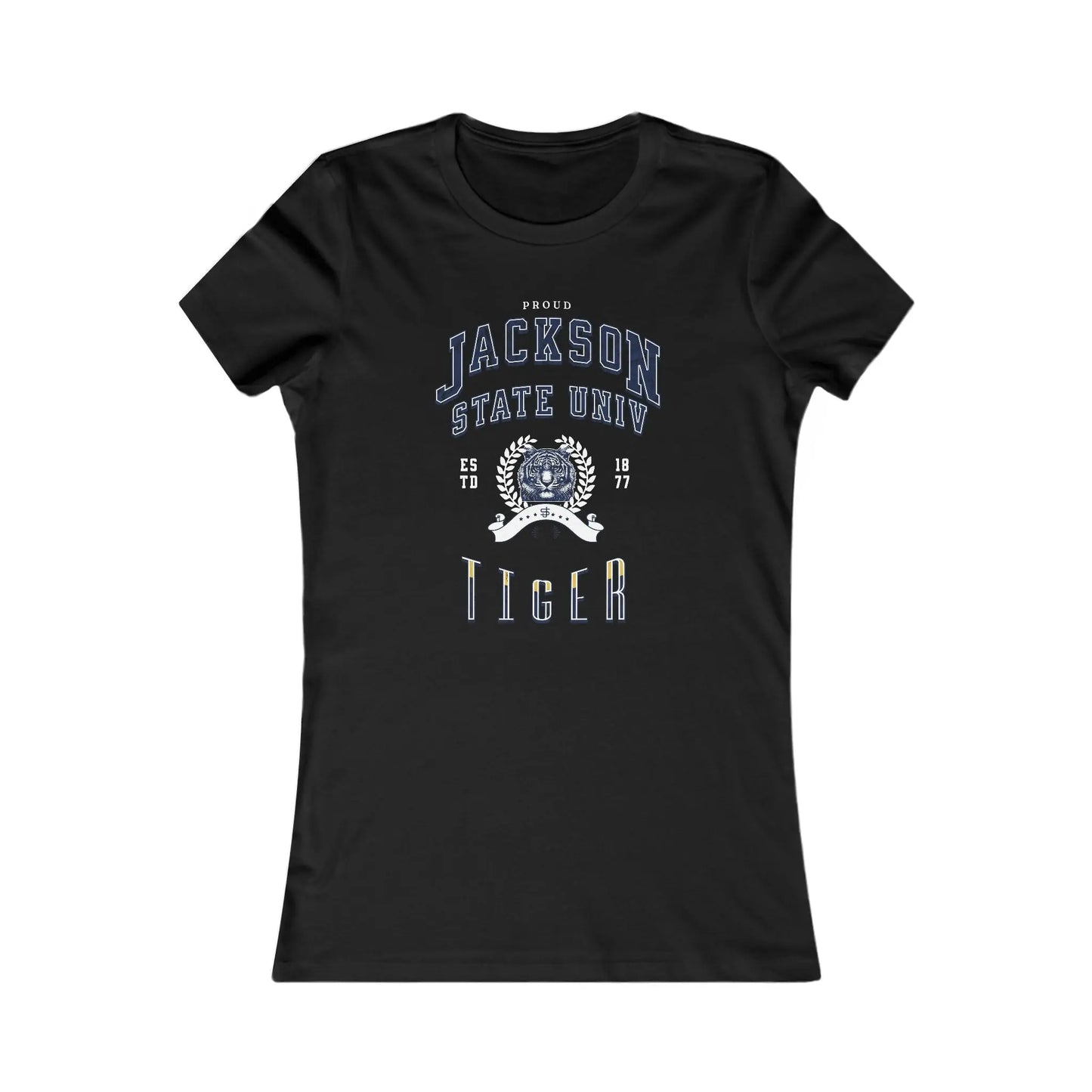 Proud Jackson State Univ Tiger Women's White Favorite Tee Printify