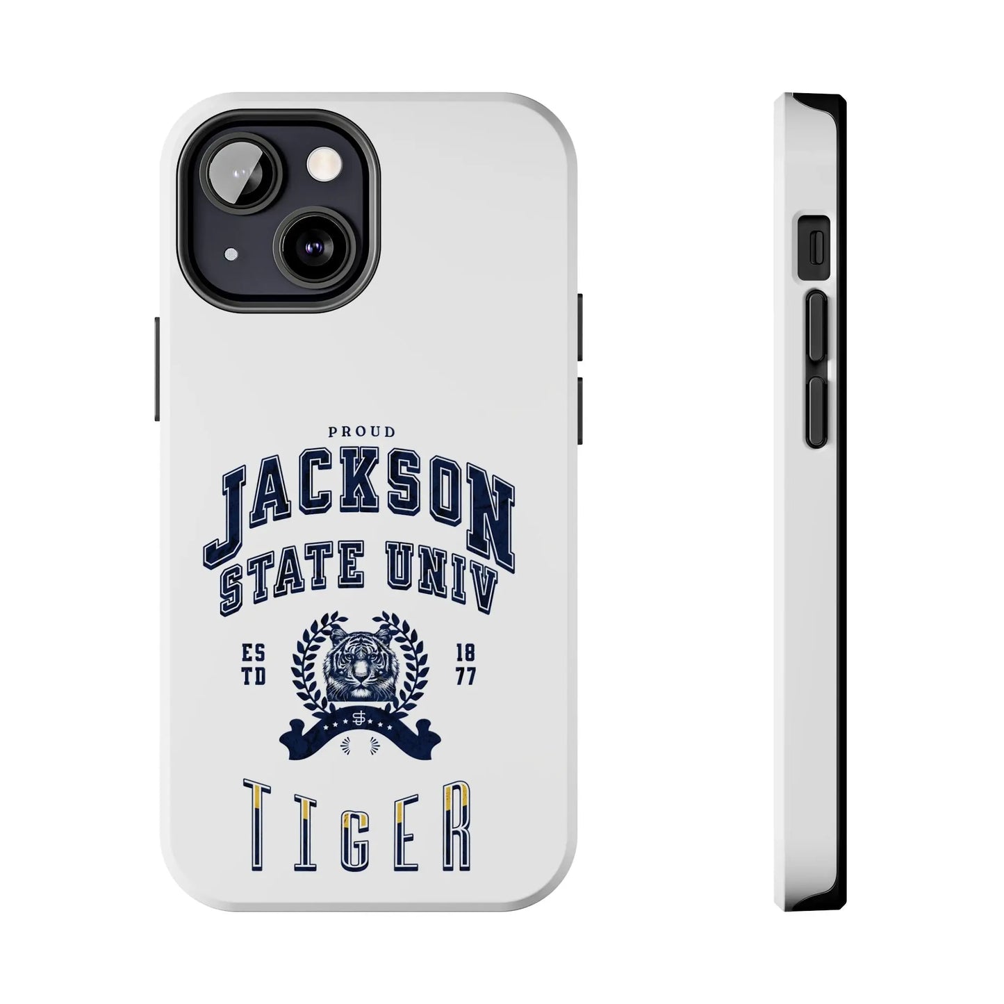 Proud Jackson State Univ Tiger Navy - White Case Printify