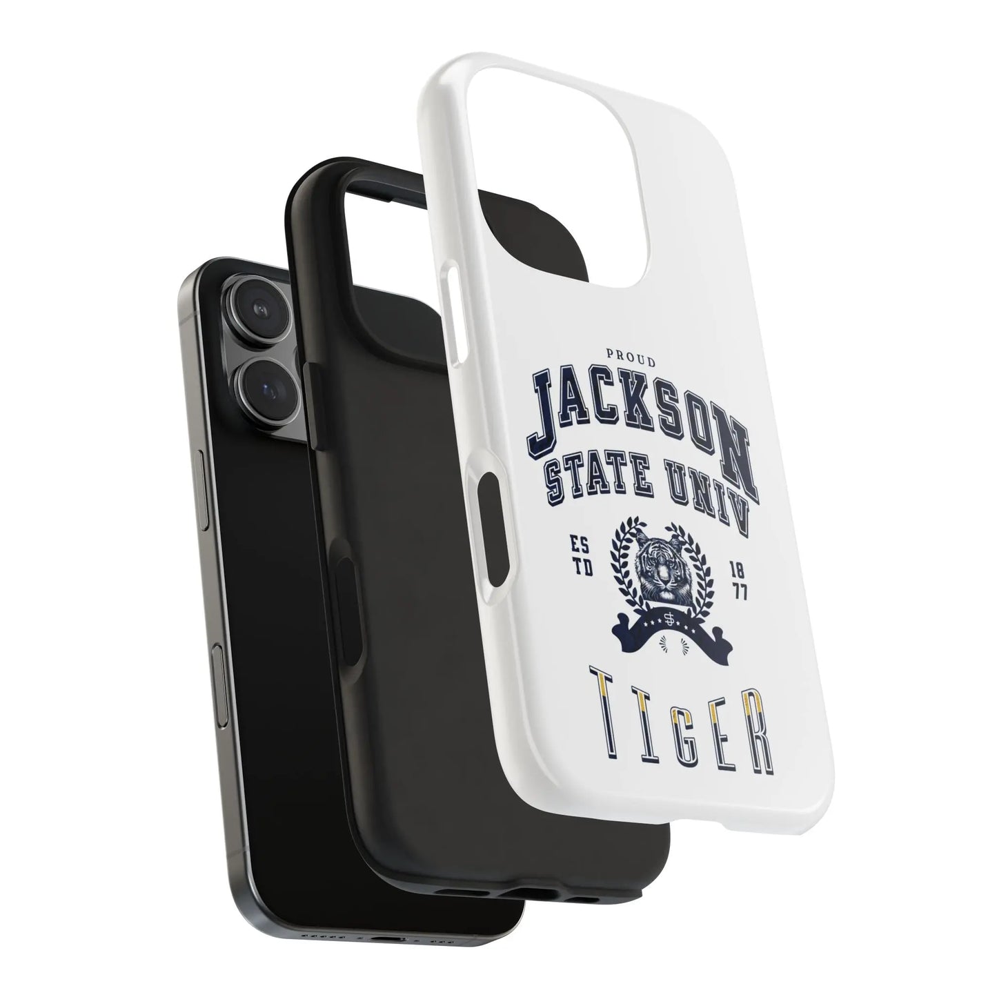 Proud Jackson State Univ Tiger Navy - White Case Printify