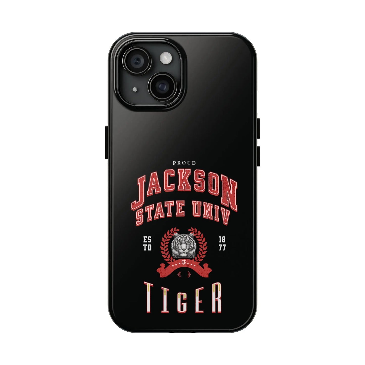 Proud Jackson State Univ Tiger Red - Black Case Printify