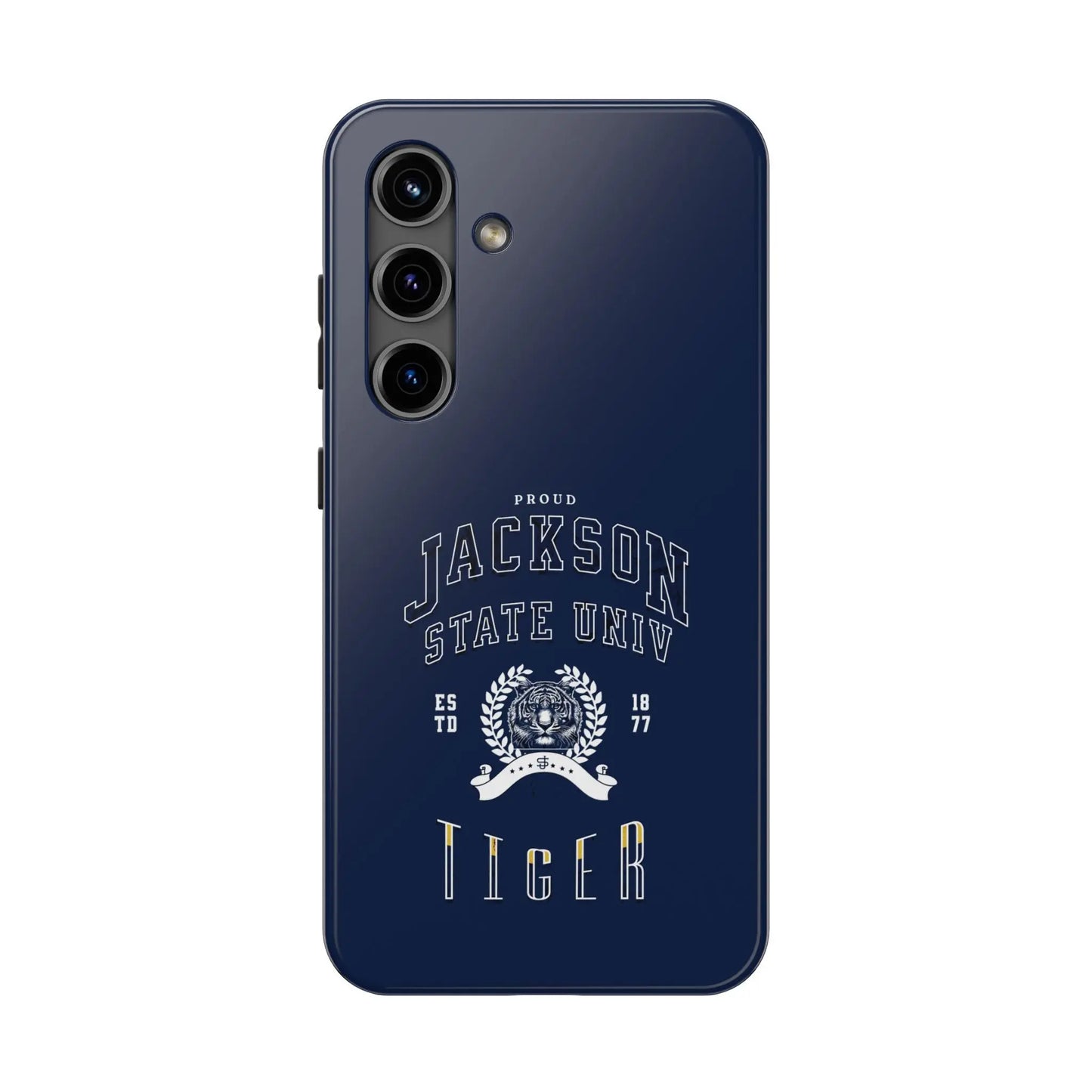 Proud Jackson State Univ Tiger White - Navy Case Printify