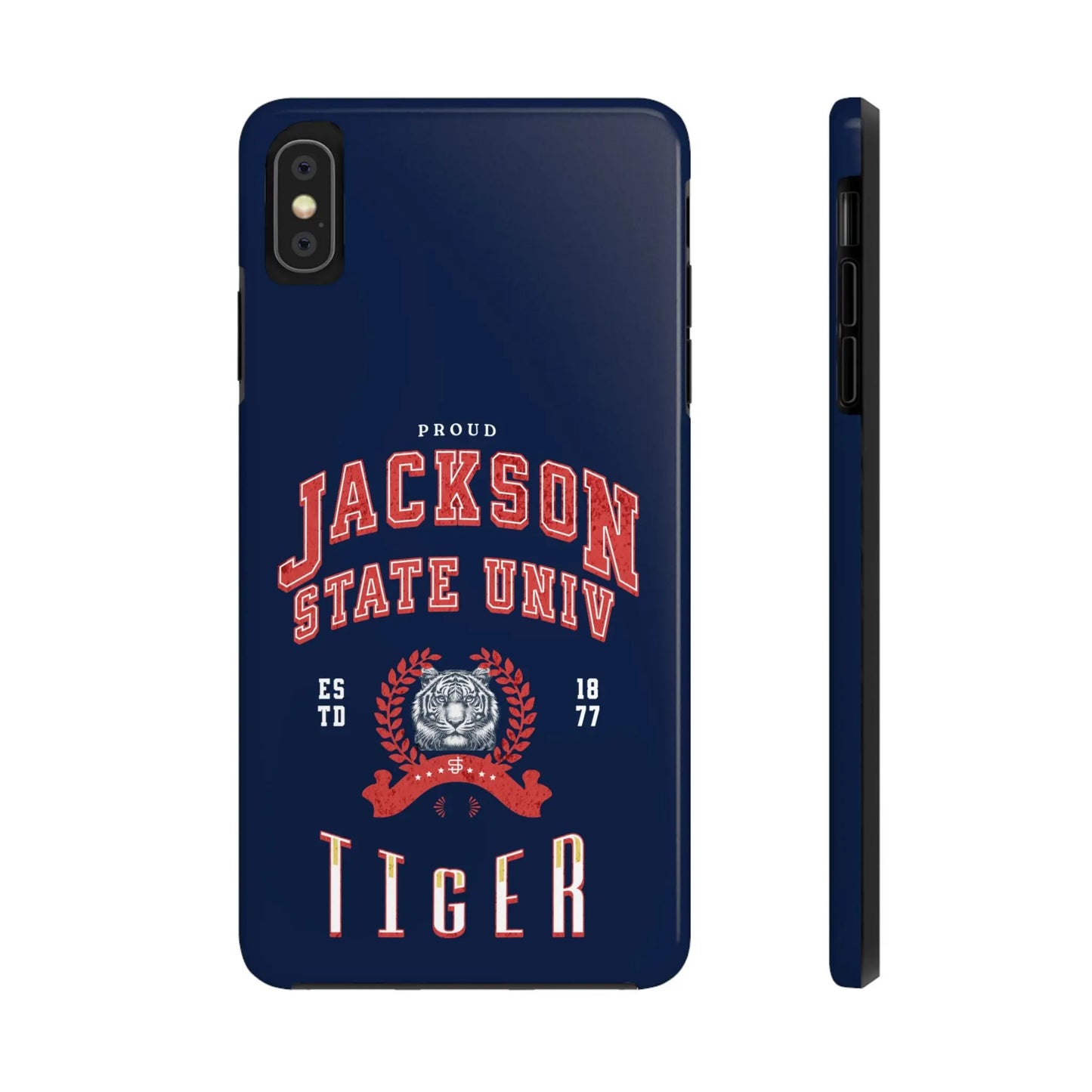 Proud Jackson State Univ Tiger Red - Navy Case Printify
