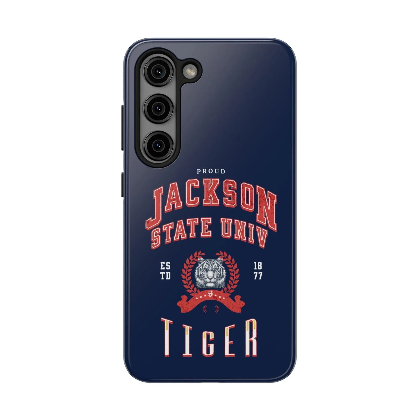 Proud Jackson State Univ Tiger Red - Navy Case Printify