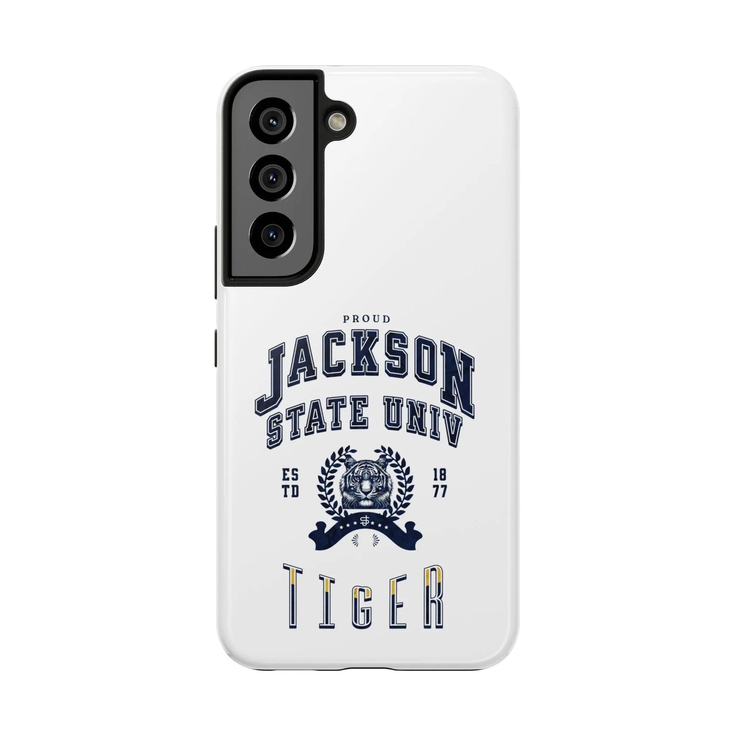 Proud Jackson State Univ Tiger Navy - White Case Printify