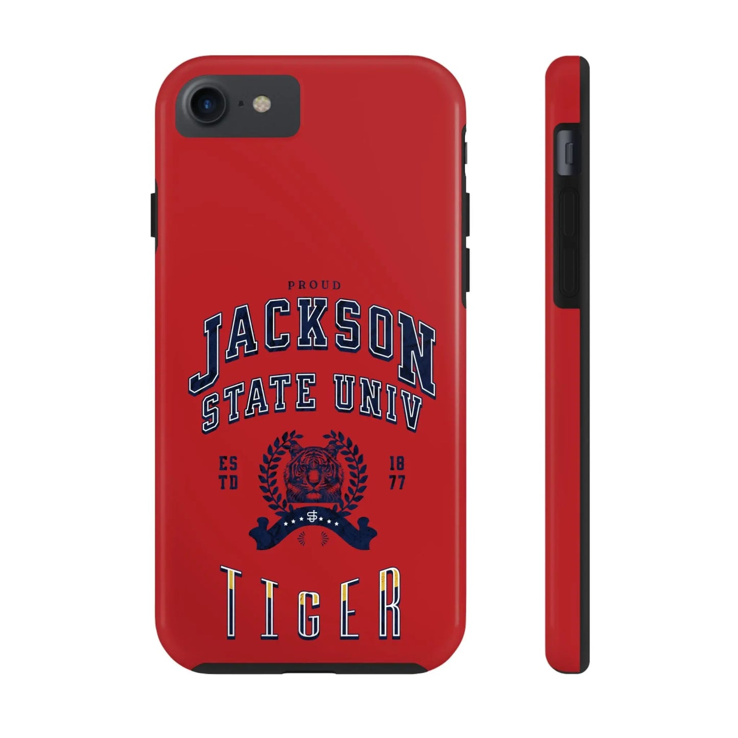 Proud Jackson State Univ Tiger Navy - Red Case Printify