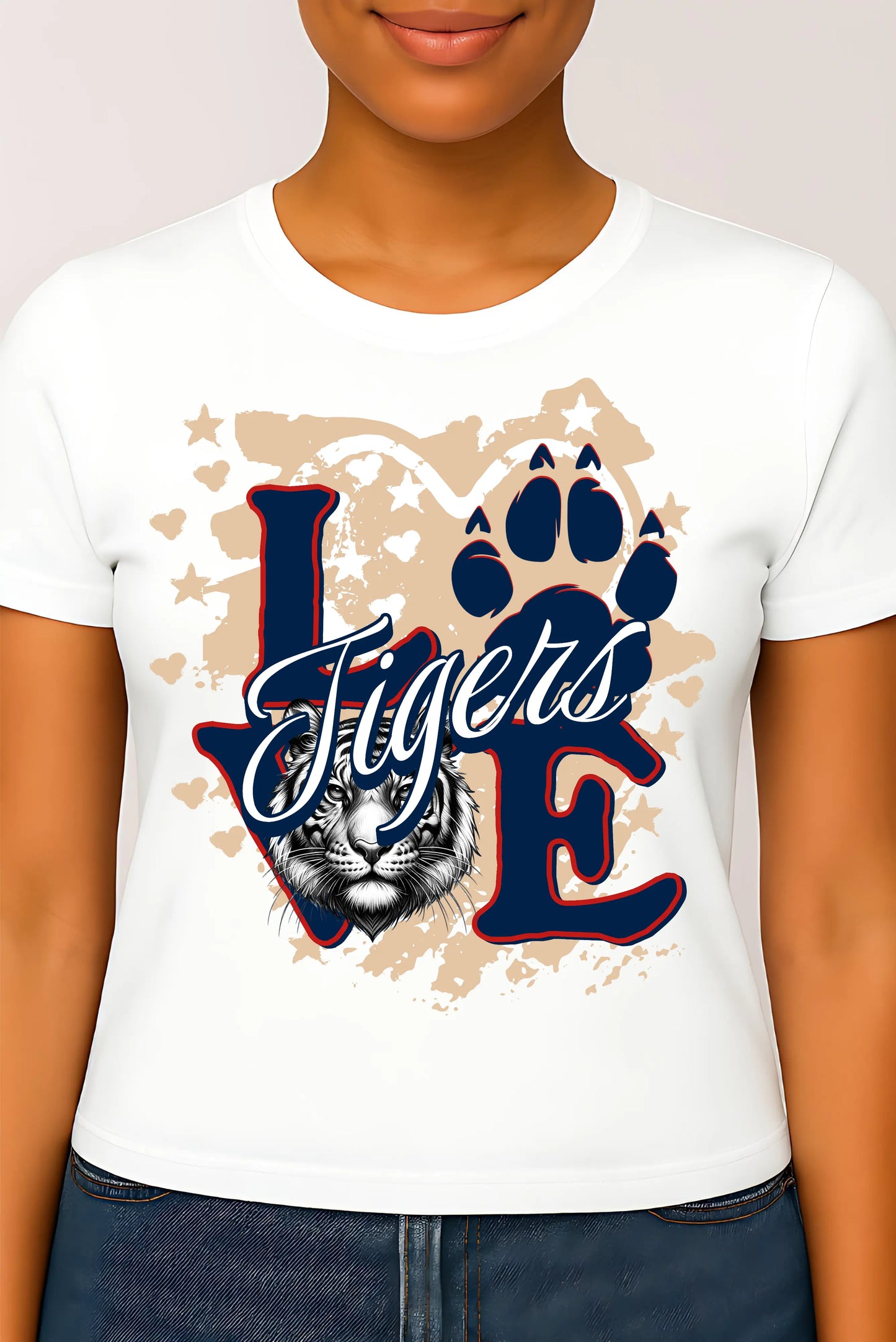 Love Tigers Women's Navy Favorite Tee Printify